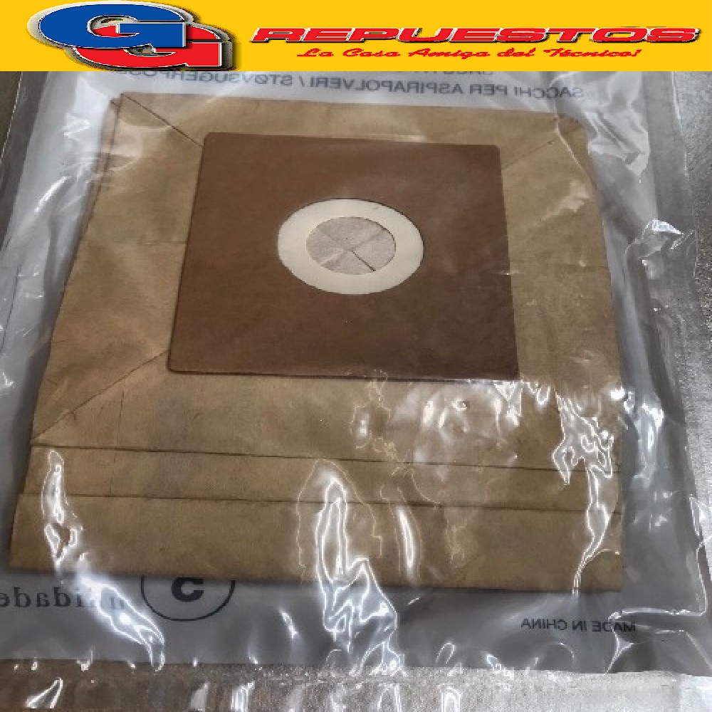 BOLSA ASPIRADORA PAPEL PARA PHILIPS GENEVA x5UNIDADES KW005L VINATOR) 10 X11 CM FC8344/01 FC-8348-838 FC-8046 YELMO AS-3210 ATMA AS8911E