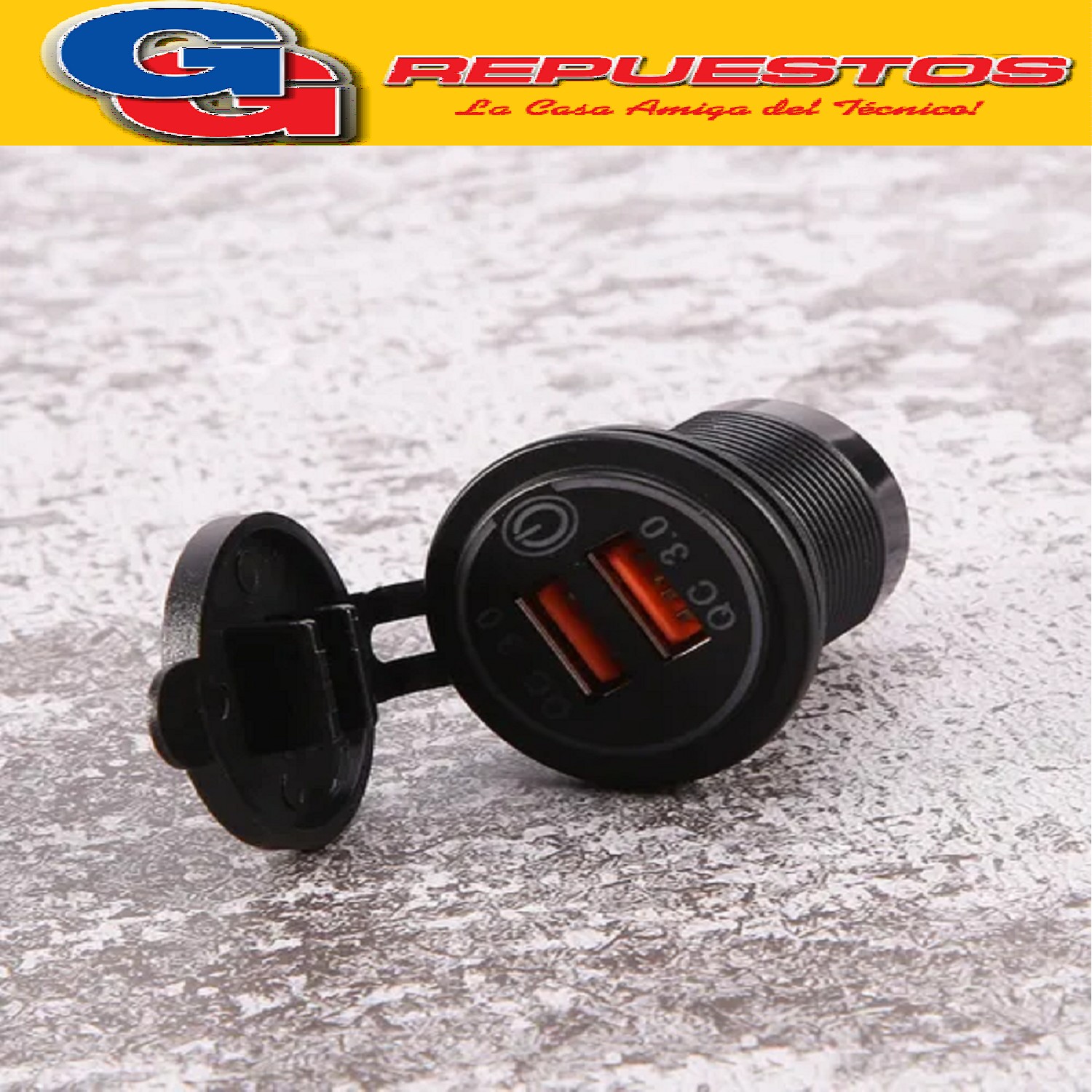 CARGADOR DE COCHE CON DOBLE USB 12V 36W