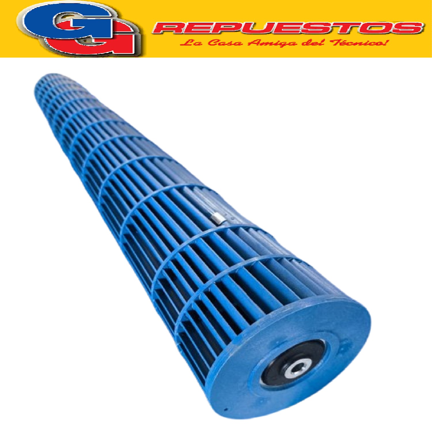 TURBINA EVAPORADORA AIRE SPLIT DIAMETRO 9.5cm LARGO 80cm EJE DE Ø6mm / CILINDRICA A/A UNIDAD INTERIOR 80X9.5cm SPLIT FAN / PALA/ASPA VENTILADOR EVAPORADORA MEDIDAS: 800 mm x 95 mm / DIAMETRO: Ø95mm LARGO DE TURBINA: 800mm LARGO / EJE DE Ø6mm
TURBINA AIRE ACONDICIONADO SPLIT 800x95