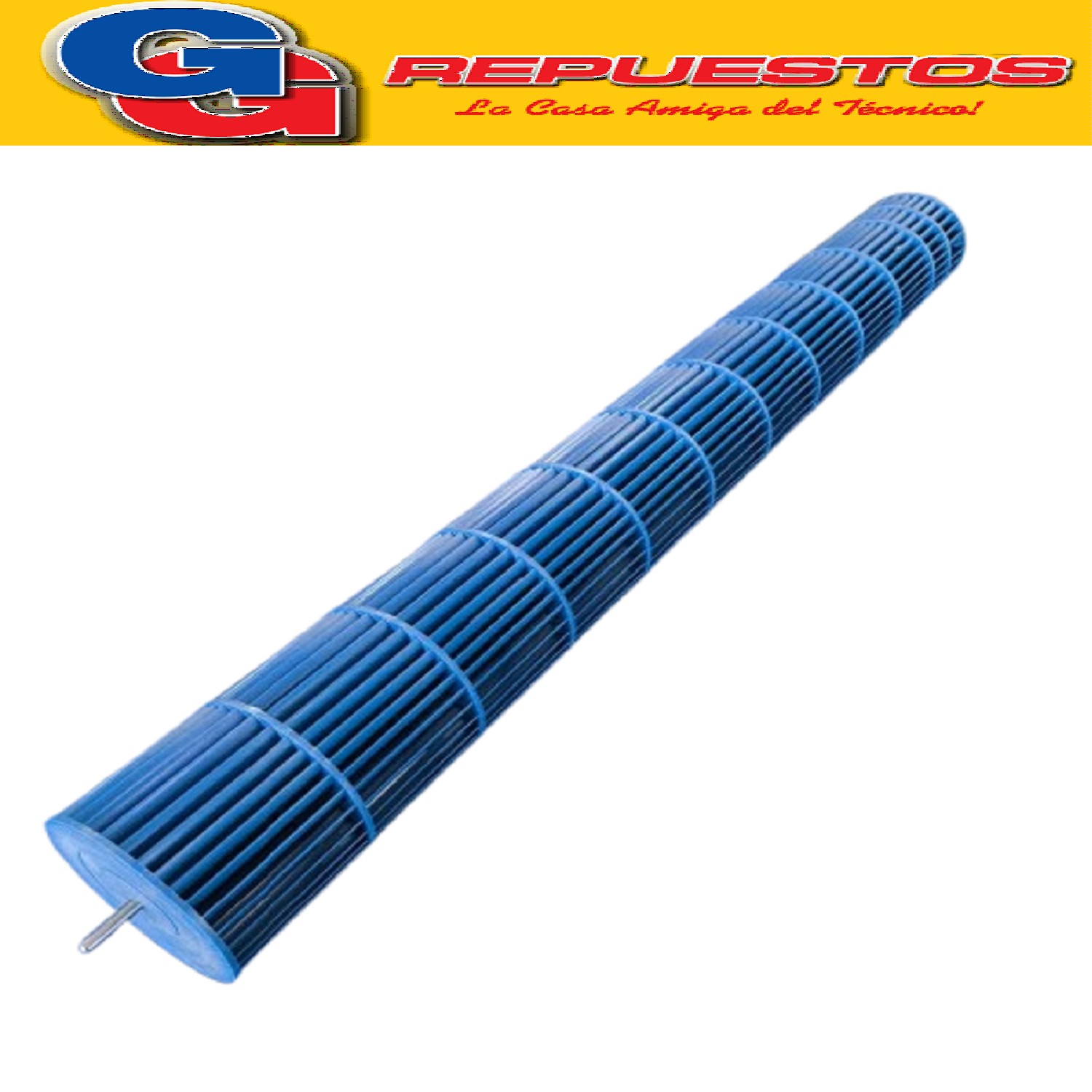TURBINA EVAPORADORA AIRE SPLIT DIAMETRO 9.5cm LARGO 80cm EJE DE Ø6mm / CILINDRICA A/A UNIDAD INTERIOR 80X9.5cm SPLIT FAN / PALA/ASPA VENTILADOR EVAPORADORA MEDIDAS: 800 mm x 95 mm / DIAMETRO: Ø95mm LARGO DE TURBINA: 800mm LARGO / EJE DE Ø6mm
TURBINA AIRE ACONDICIONADO SPLIT 800x95