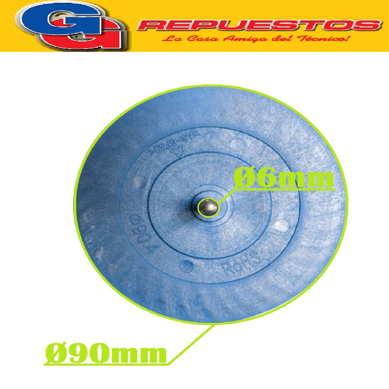 TURBINA EVAPORADORA AIRE SPLIT DIAMETRO 9cm LARGO 85cm EJE DE Ø6mm / CILINDRICA A/A UNIDAD INTERIOR 85x9cm SPLIT FAN/PALA /ASPA VENTILADOR EVAPORADORA
850mm x 90mm / DIAMETRO: Ø90mm LARGO: 850mm DIAMETRO DE EJE: Ø6mm
TURBINA AIRE ACONDICIONADO SPLIT 90X850