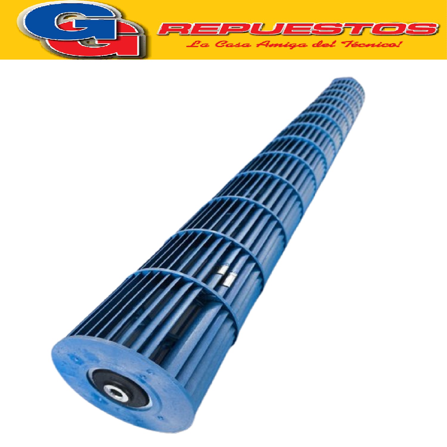 TURBINA EVAPORADORA AIRE SPLIT DIAMETRO 9cm LARGO 85cm EJE DE Ø6mm / CILINDRICA A/A UNIDAD INTERIOR 85x9cm SPLIT FAN/PALA /ASPA VENTILADOR EVAPORADORA
850mm x 90mm / DIAMETRO: Ø90mm LARGO: 850mm DIAMETRO DE EJE: Ø6mm
TURBINA AIRE ACONDICIONADO SPLIT 90X850