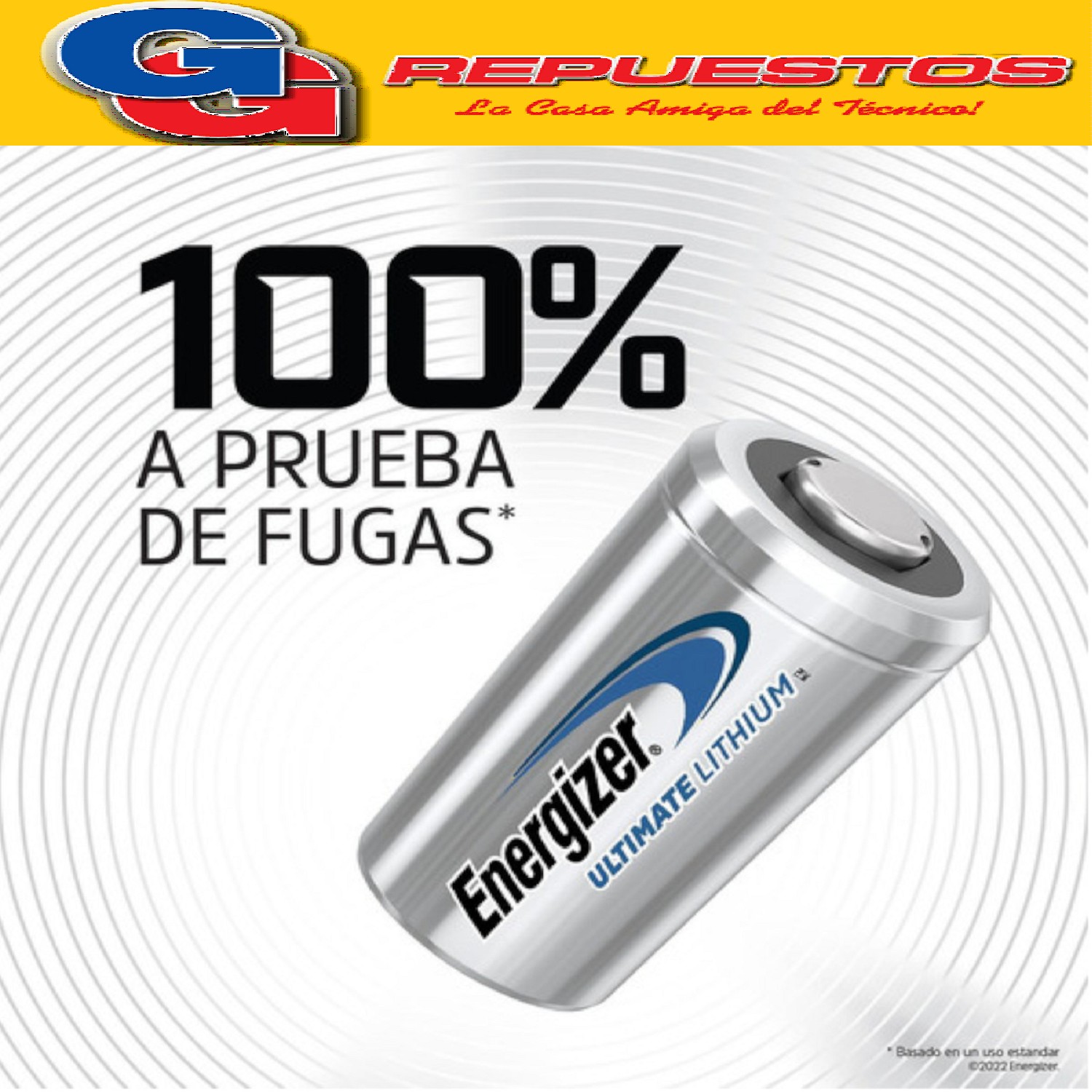 PILA CR-2 LITHIUM ENERGIZER 3V EL1CR2 DLCR2 KCR2 PARA  RELOJ , CAMARAS, LINTERNA, ALARMAS CR2 LITHIUM
