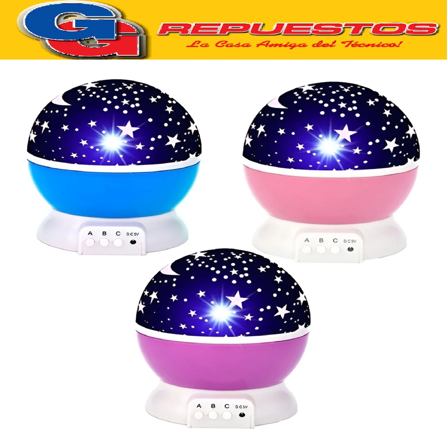 LAMPARA GALAXIA VELADOR DE NOCHE PROYECTO NOCTURNO