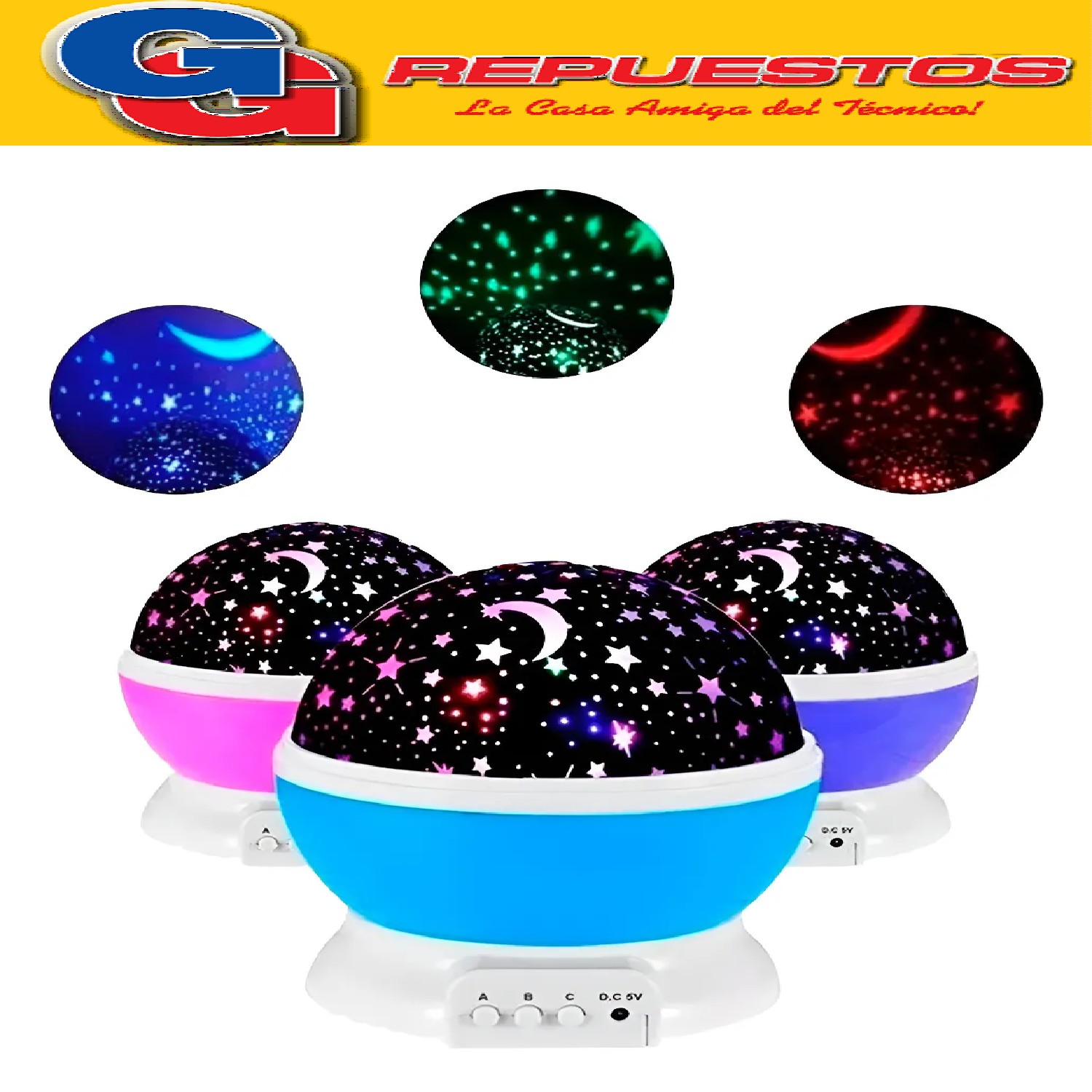 LAMPARA GALAXIA VELADOR DE NOCHE PROYECTO NOCTURNO