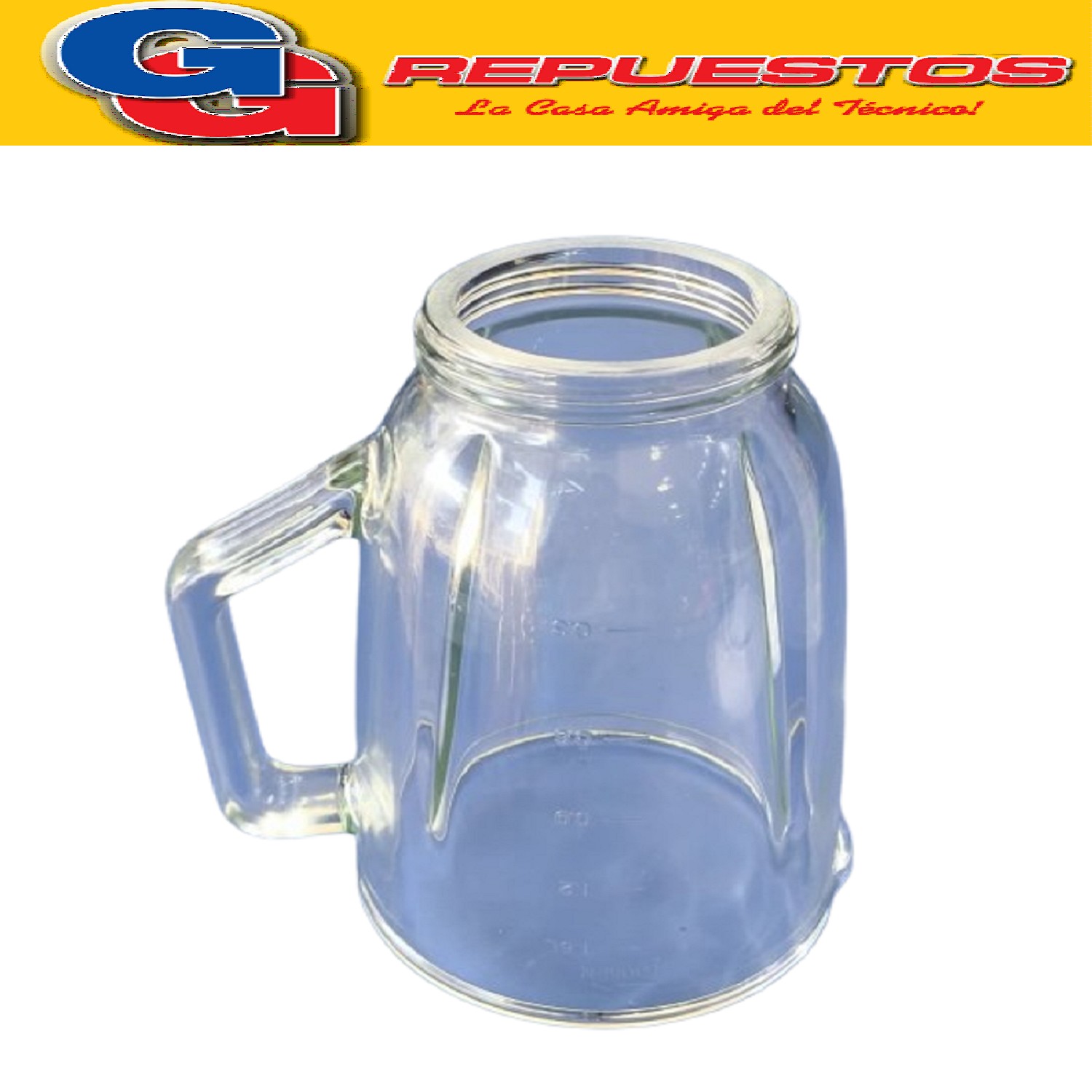 VASO PARA LICUADORA PEABODY DE VIDRIO SIN CUCHILLA