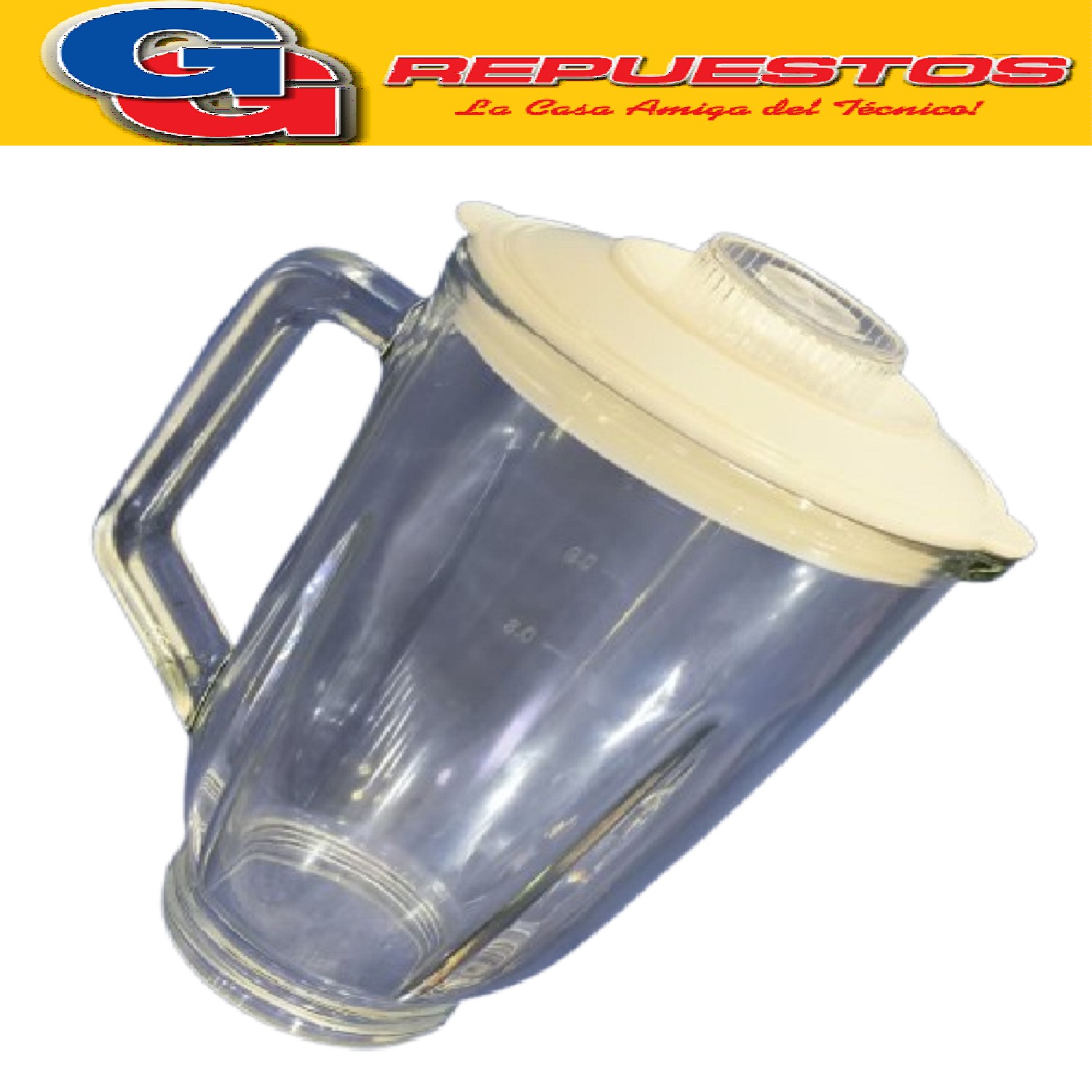 VASO PARA LICUADORA PEABODY DE VIDRIO SIN CUCHILLA