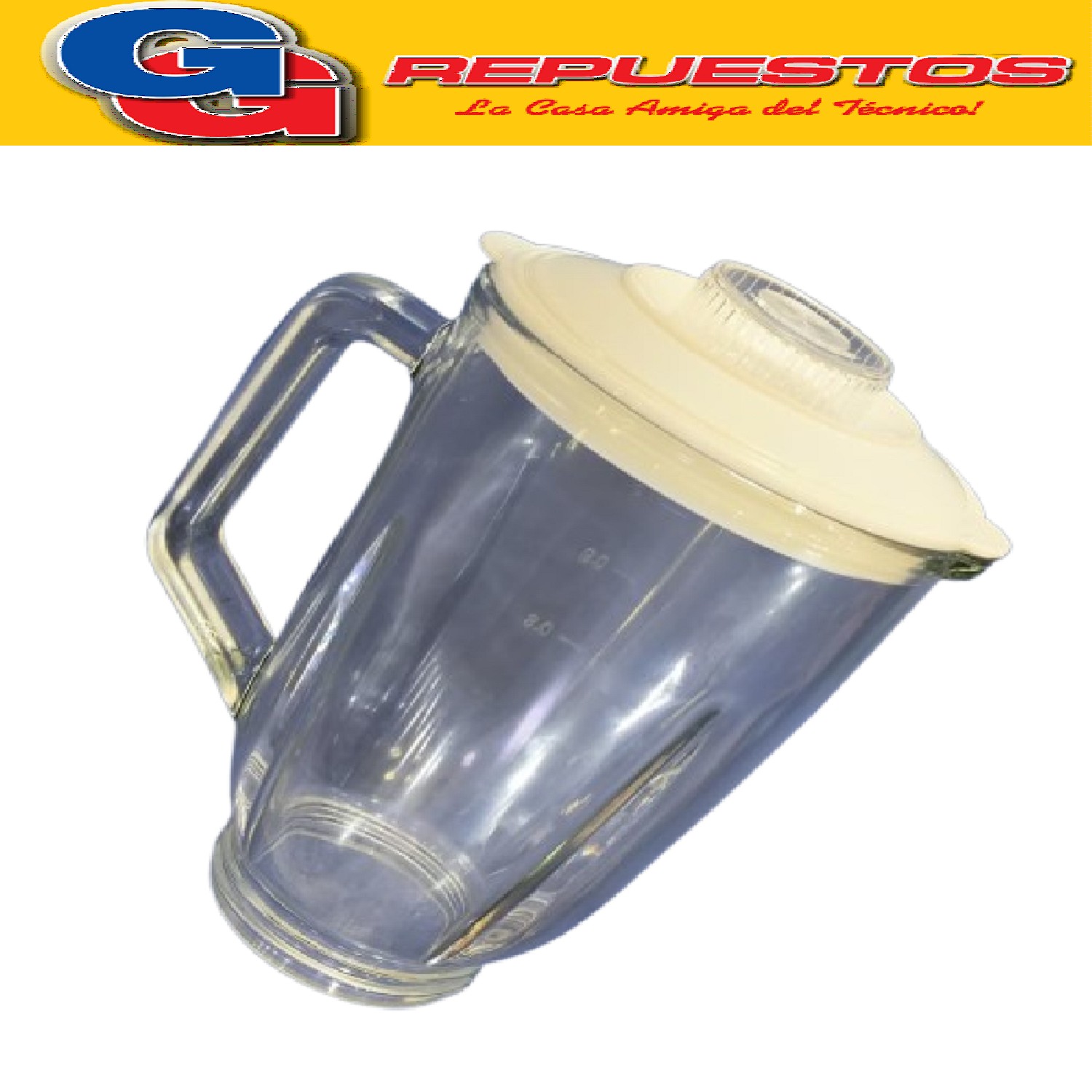 VASO PARA LICUADORA PEABODY DE VIDRIO SIN CUCHILLA