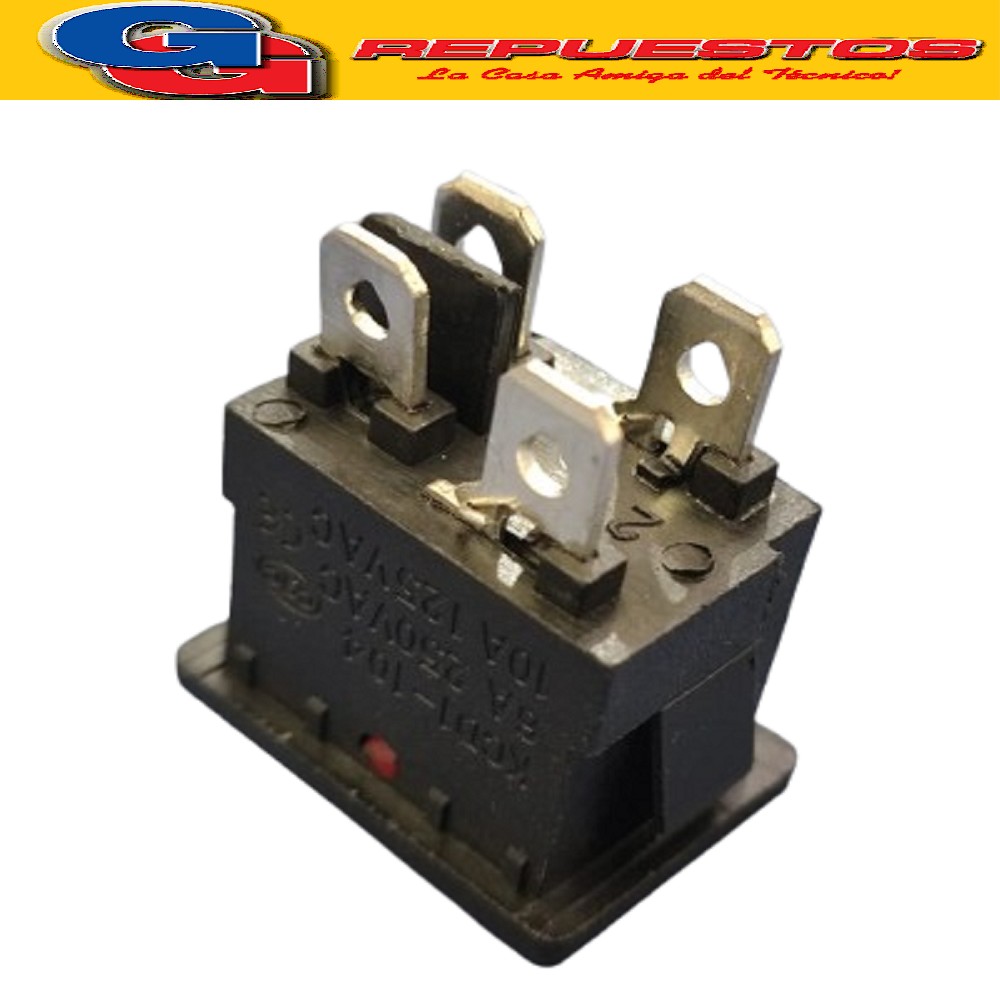 LLAVE TECLA 2 PUNTOS 3A 250V ON-OFF