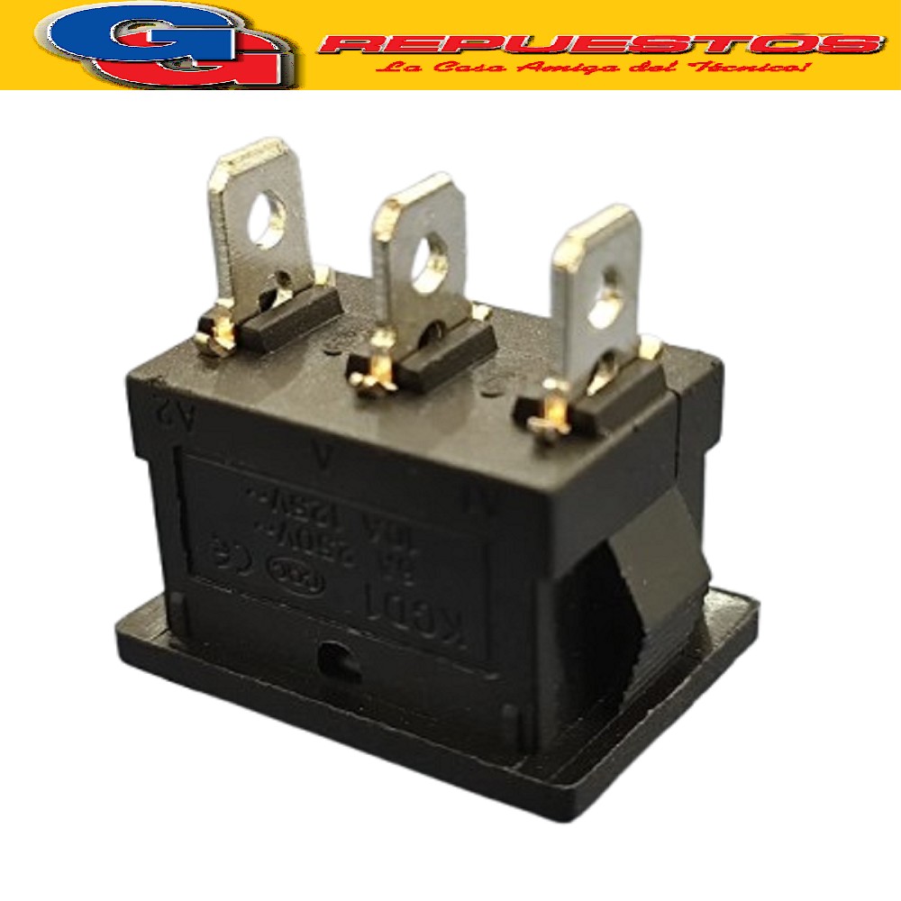 LLAVE TECLA 2 PUNTOS 3A 250V ON-OFF