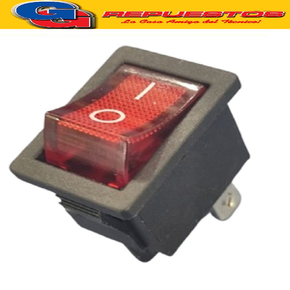 LLAVE TECLA 2 PUNTOS 3A 250V ON-OFF