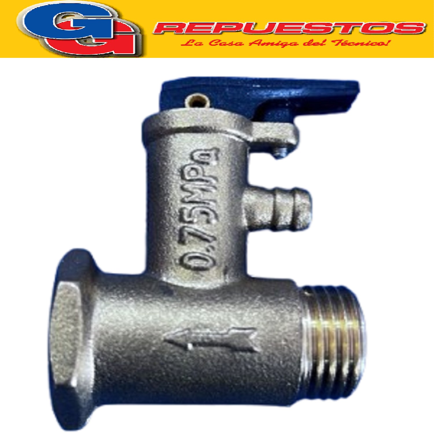 VALVULA PARA TERMOTANQUE ELECTRICO LILIANA DE 30LTS TV830 / TV850 / TV880 /ZZLA4190