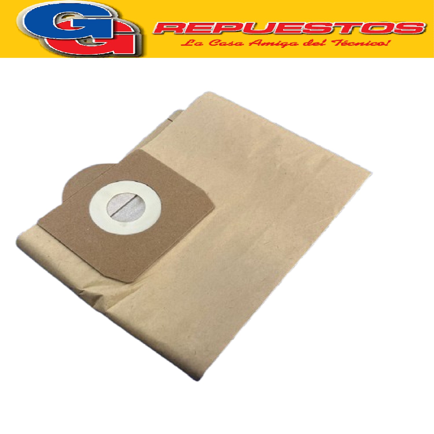 BOLSA ASPIRADORA ROWENTA BULLY RB 20/30/40 IMP. (X5) 10,5CM  X 13CM DIAM 6,3CM PARA  MOULINEX PEKTRA  PKTVC90-15 LITROS compatible con KARCHES