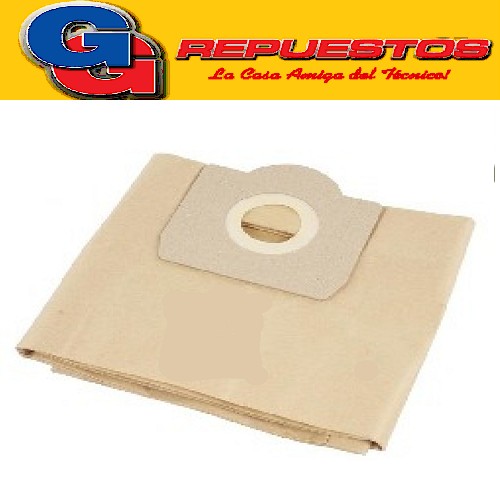 BOLSA ASPIRADORA ROWENTA BULLY RB 20/30/40 IMP. (X5) 10,5CM  X 13CM DIAM 6,3CM PARA  MOULINEX PEKTRA  PKTVC90-15 LITROS compatible con KARCHES