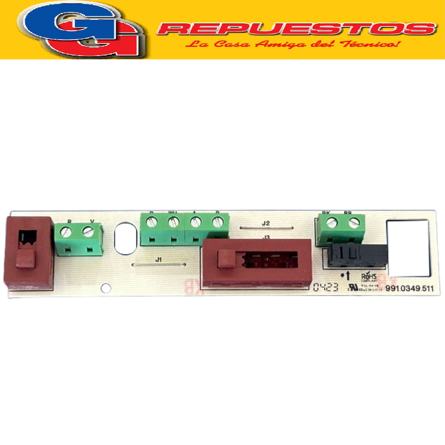 PLAQUETA ELECTRONICA PARA PURIFICADOR SPAR 991.0349.511 PCB2 35LF9249109 - PLACA ELECTRONICA C.FISSI 3VP FABER