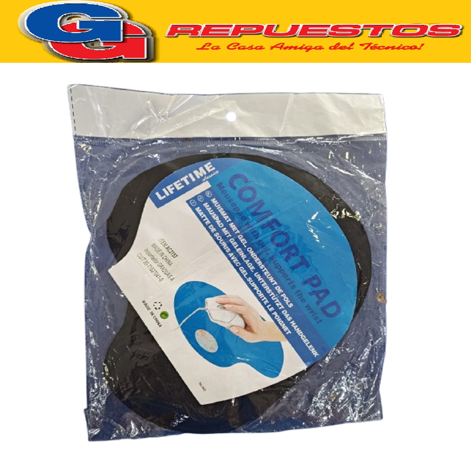 PAD MOUSE AZUL CONFORT