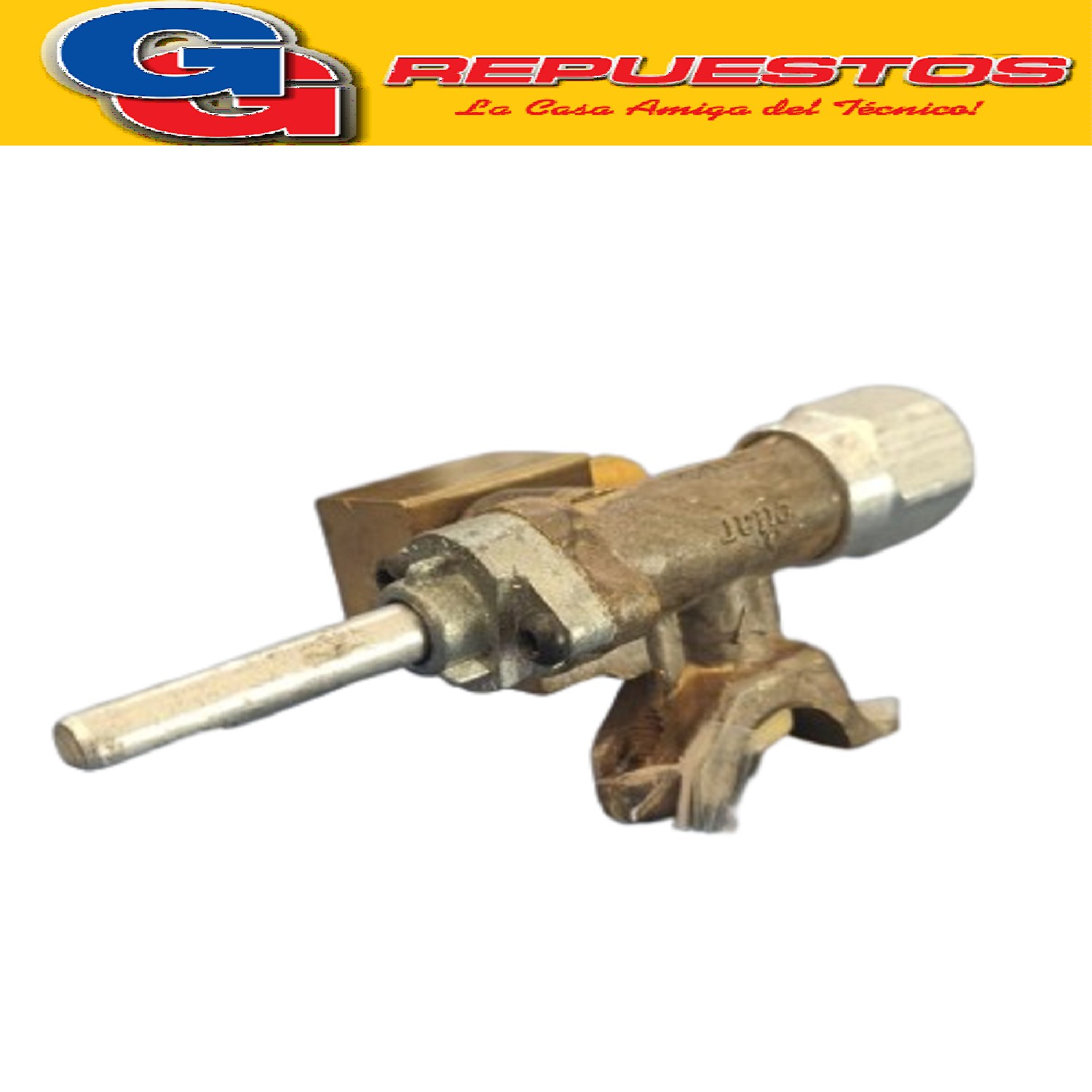 VALVULA DE SEGURIDAD COCINA CON BRIDA PATRICK/MABE JUPITER V ASTAGO 6MM SALIDA A 45o CODO COAXIAL CORTE ABAJO