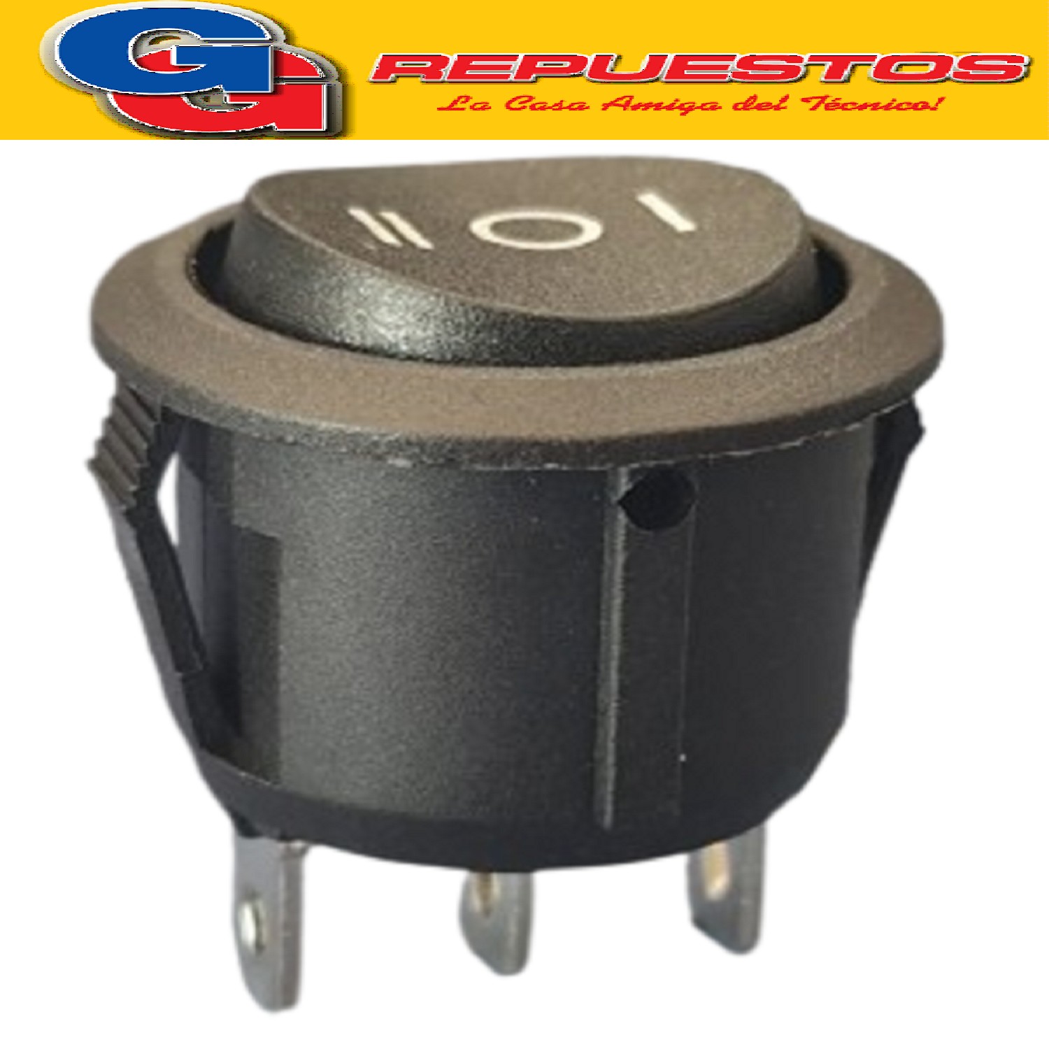 TECLA DUAL INTERRUPTOR PULSADOR NEGRO COCINA ESCORIAL