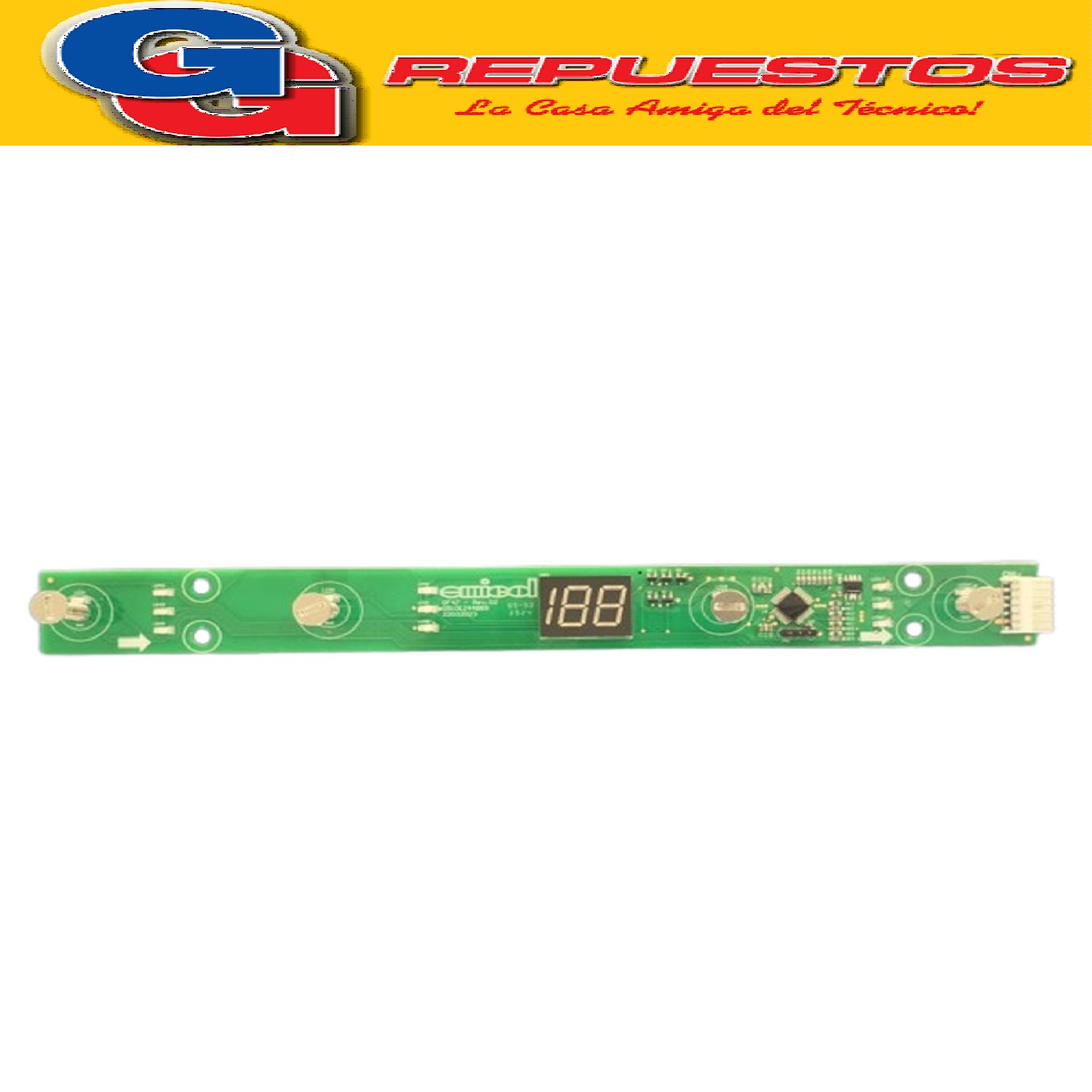 PLAQUETA CON DYSPLAY INTERFASE CONTROL ELECTROLUX  DF47/DF50 Cod.Origen:
5206049 (ELECTROLUX) 64800631 + Kit 41015571 Placainterface / Control
Produttore: Frimetal S.A
PLACA INTERFACE DF47/50 DF50XDFW50/50X EX. 64800631
DF47-  DF50- DF50X- DFW50- DFW50XCod.Origen:
5206049 (ELECTROLUX-GAFA) 64800631_64502351_PLACAINTERFACE / CONTROL
Produttore: Made in Brasl (EMICOL 72540110000 / 72540310000) Placa Interface Compatible con DF50
