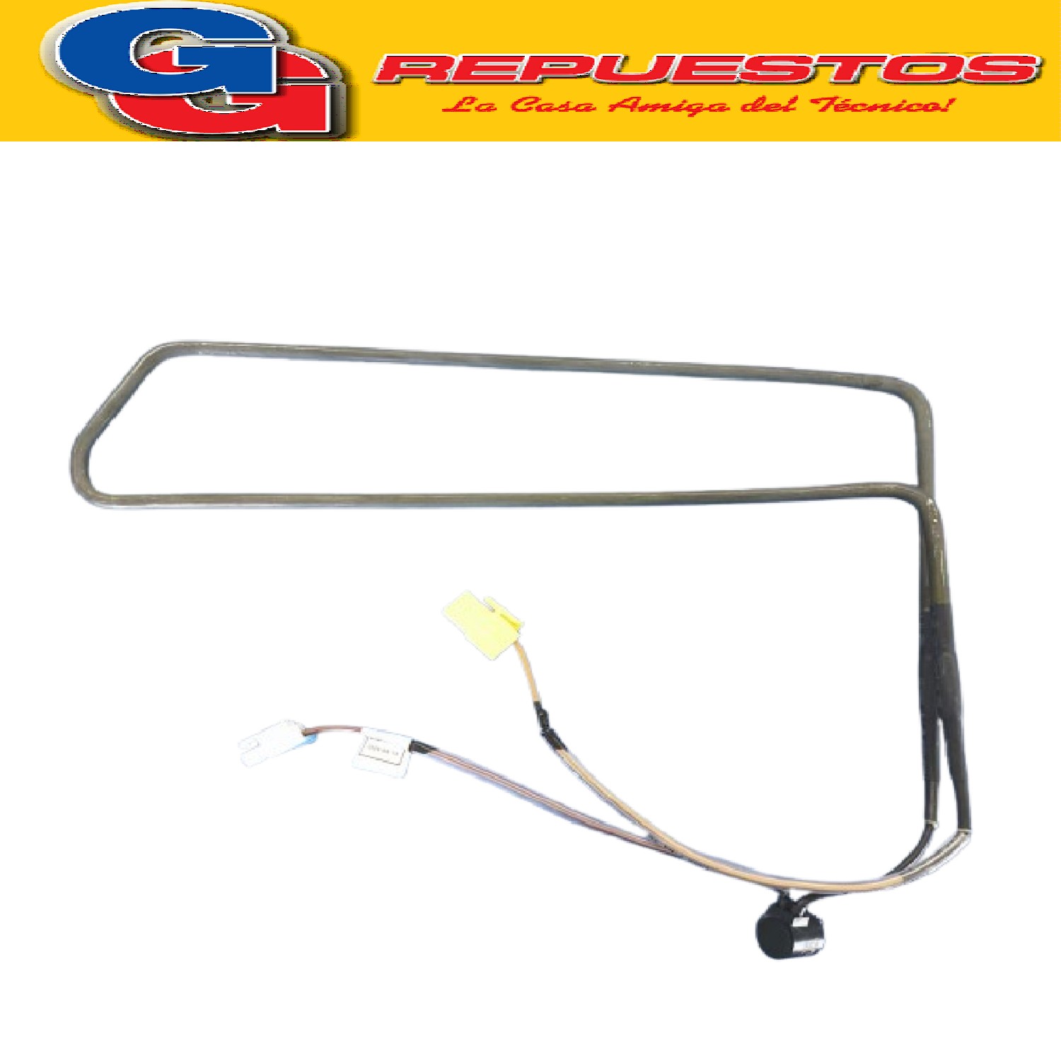 RESISTENCIA CON BIMETAL Y FICHAS PARA HELADERA SAMSUNG INVER TER RT32 (ORIGINAL) 32.6cm x 20.4cm
DA47-00460D (SAMSUNG) HEATER SHEATH C230V 3050 MF 406
Produttore: Made in China