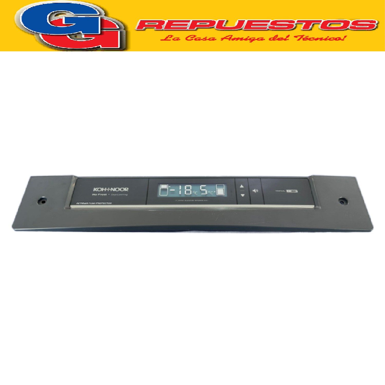 FRENTE + PLAQUETA PARA HELADERA NO FROST KOHINOOR KHDA41D/8  ORIGINAL KHDA41D/8 HELADERA NO FROST SISTEMA DUO COOLING ACERO KHDB41D/8	HELADERA NO FROST SISTEMA DUO COOLING NEGRA KHD41D/8 HELADERA NO FROST SISTEMA DUO COOLING BLANCA KDAN-4194/7 PLACA PLAQUETA MAS FRENTE PANEL DISPLAY  DE COMANDO  Heladera No Frost con Sistema Duo Cooling KDAN4194/7 KDN4194/7 -KHDA41D/8-KHD41D/8-KHDB41D/8- CHD41D/8