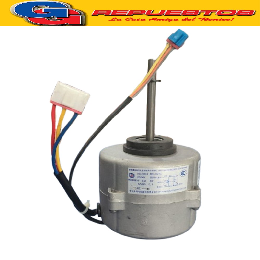 FORZADOR MOTOR EVAPORADAORA AIRE ACONDICIONADO SPLIT  Y5SA43 B219 DB31-00479A 220V 0.3A 40W CAPCITOR 2uF SENTIDO DE GIRO ANTIHORARIO
