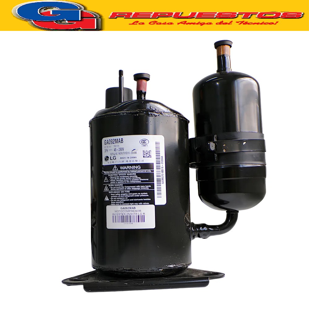 COMPRESOR AIRE ACONDICIONADO INVERTER 3000 FRIG. R410 GMCC   GA092MAB