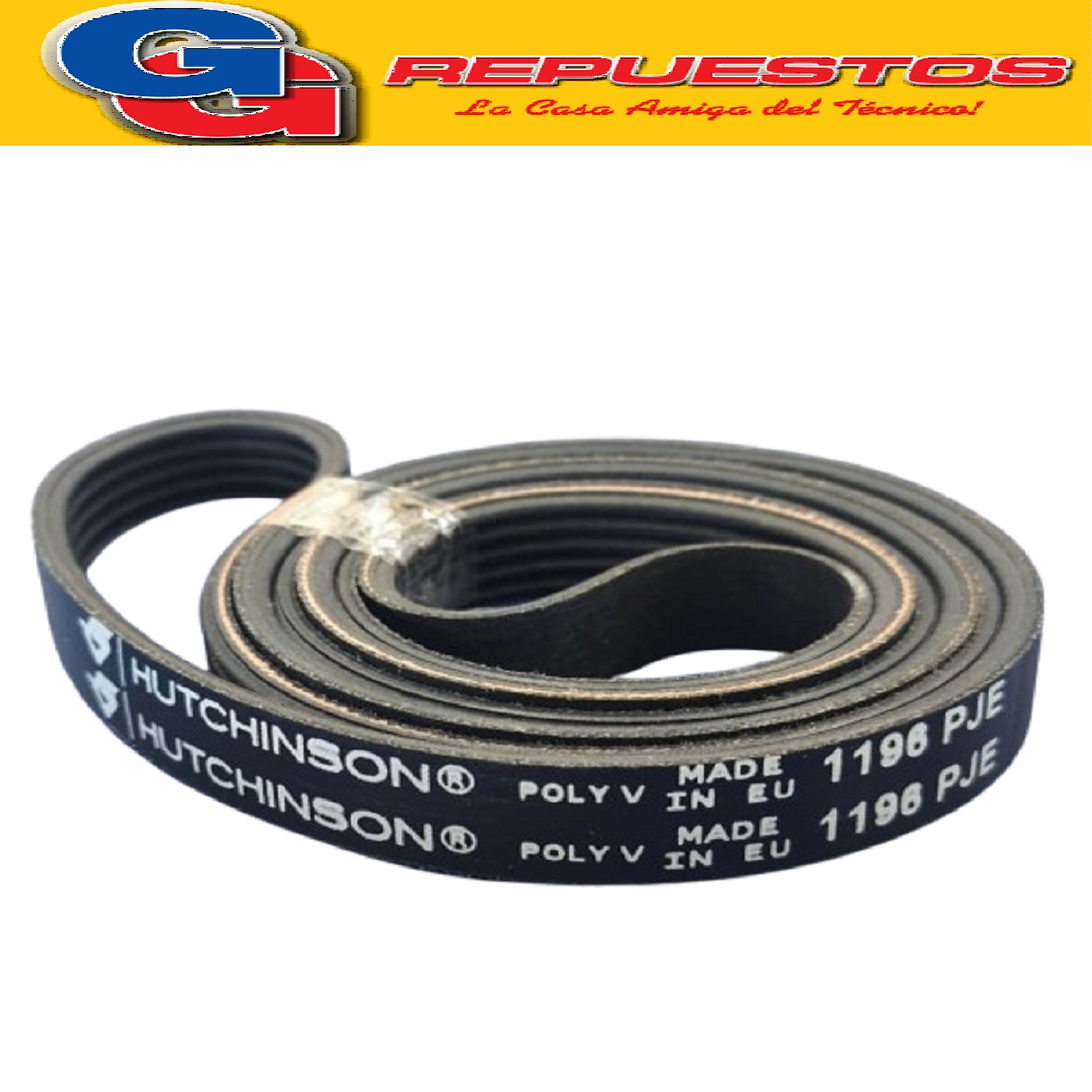 CORREA POLY V EL 6PJ -1196 ELASTICA ORIGINAL PARA LAVARROPAS EW1034-EW1000W Vers.1001 (PNC 914651001) 5220334 (ELECTROLUX)
1240211506 (ELECTROLUX) EL1196J6
1240210607 (ELECTROLUX) EL 1196 J6
481281728295 (WHIRLPOOL)
00377957 (INDESIT)
1108785005 (ZANUSSI-ELECTROLUX)
5022653009 (ZANUSSI-ELECTROLUX)
323531200 (ZANUSSI-ELECTROLUX)
Produttore: HUTCHINSON (TEM/EL/MA)