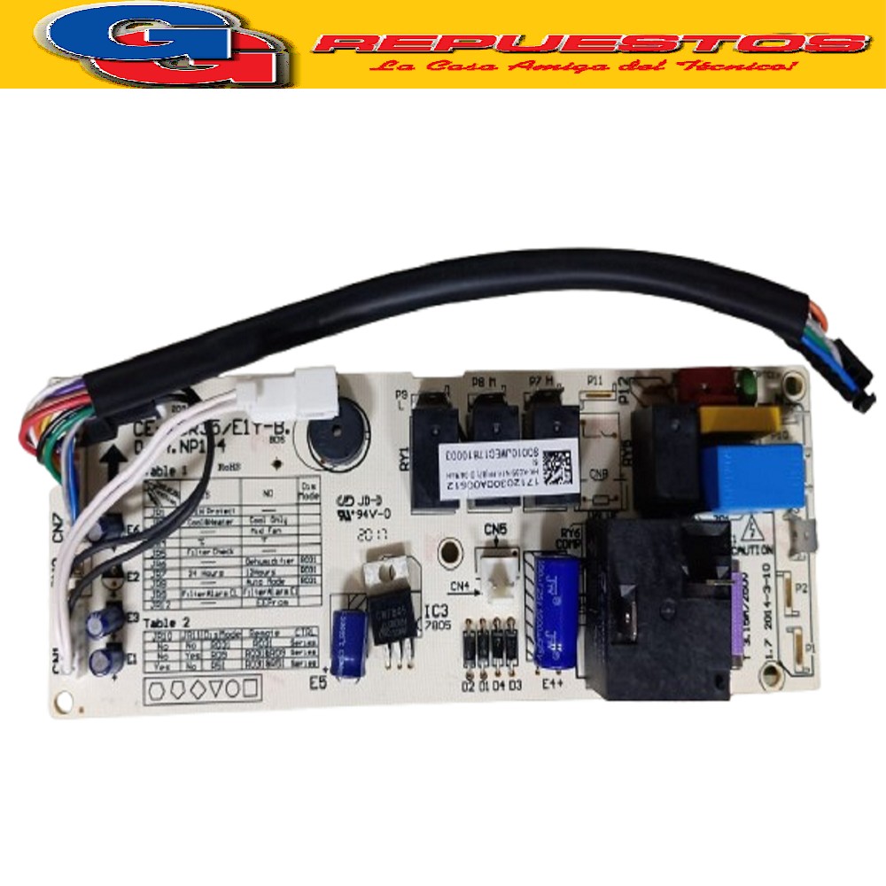 PLAQUETA PARA AIRE ACONDICIONADO CEKFR35/E1Y-B.D.04.NP1-4