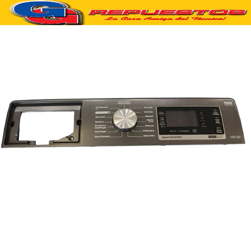 
PANEL COMANDO CON PLAQUETA LAVASECARROPAS PARA WHIRLPOOL   10KG 6KG 6TH SENSE EXPERT INVERTER CON 15 PROGRAMAS 10KG DE LAVADO 6KG DE SECADO SMART SENSOR BRASILERO W11559929 W11543948 TRIPLE VAPOR BNC10AS



