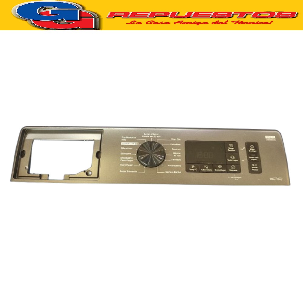 PANEL COMANDO CON PLAQUETA LAVASECARROPAS PARA WHIRLPOOL LAV ADO 10KG SECADO 6KG 15 PROGRAMA SMART SENSOR BNO10AS