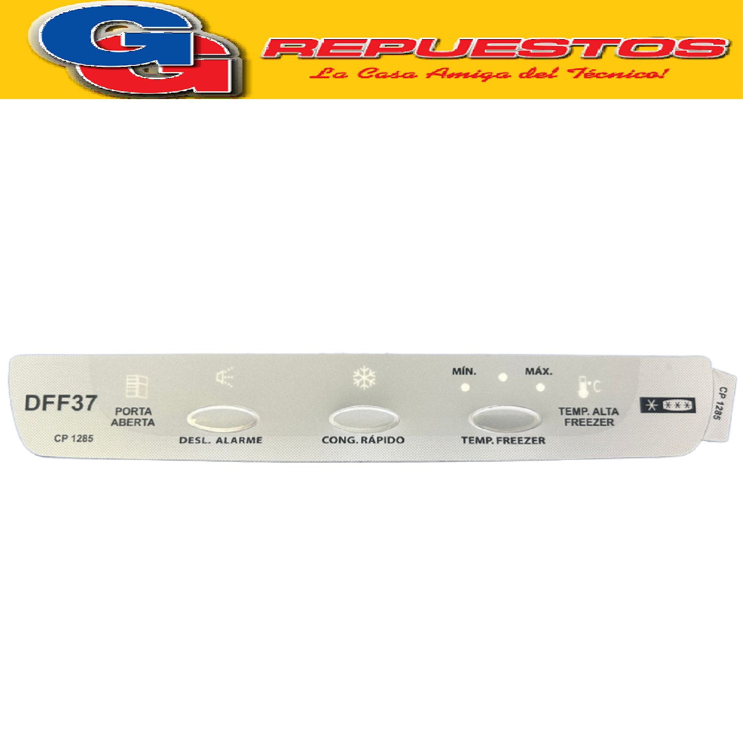 SERIGRAFIA PARA HELADERA ELECTROLUX DFF37 QUALITY LINE CP128 5 PANEL, MEMBRANA SERIGRAFIADO