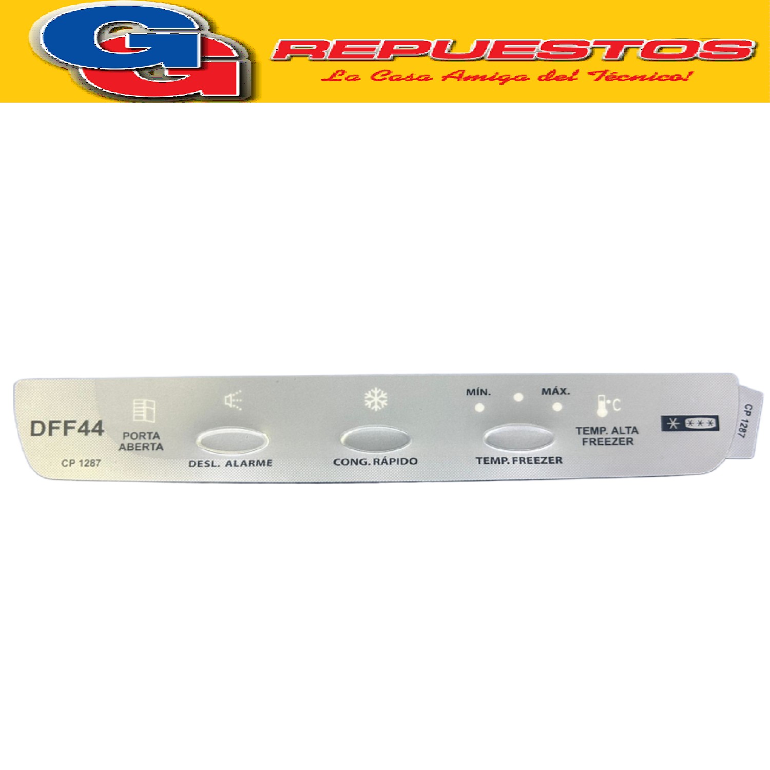 SERIGRAFIA PARA HELADERA ELECTROLUX DFF44 QUALITY LINE  CP12 87 PANEL, MEMBRANA SERIGRAFIADO