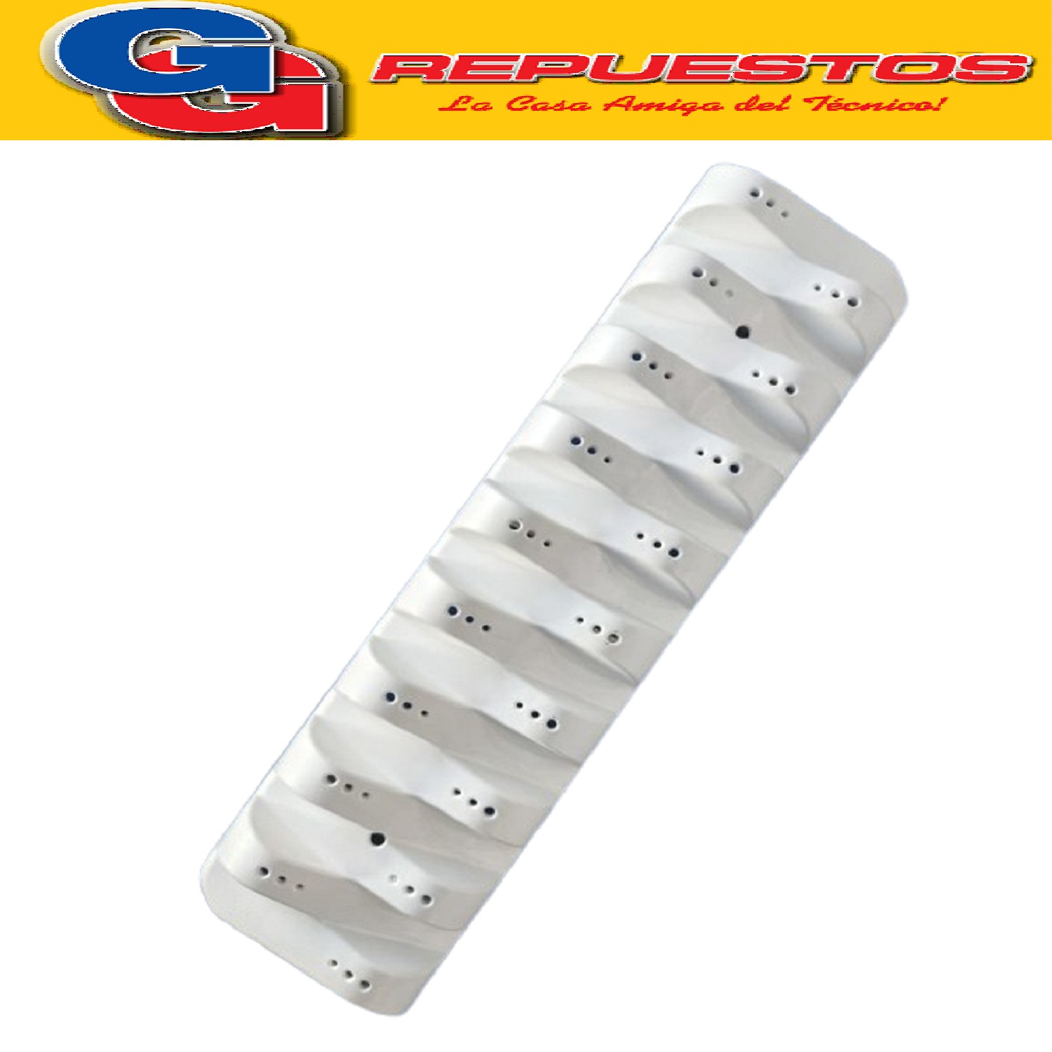 CANGILON 64Lt/ROMPE OLAS PARA LAVARROPAS WHIRLPOOL WLF10AB - -WLF10AS (ROMPEOLAS GRANDE ORIGINAL) Largo total 29cm (290mm)
326079344 (WHIRLPOOL) AGITADOR TAMBOR 64 l WLF10AS/AS 29 cm
481010532661-481010597316 (WHIRLPOOL) WASHING MACHINE DRUM PADDLE - WHP 48101059731616
INDESIT (C00324932) FERMA CARICO 64 L