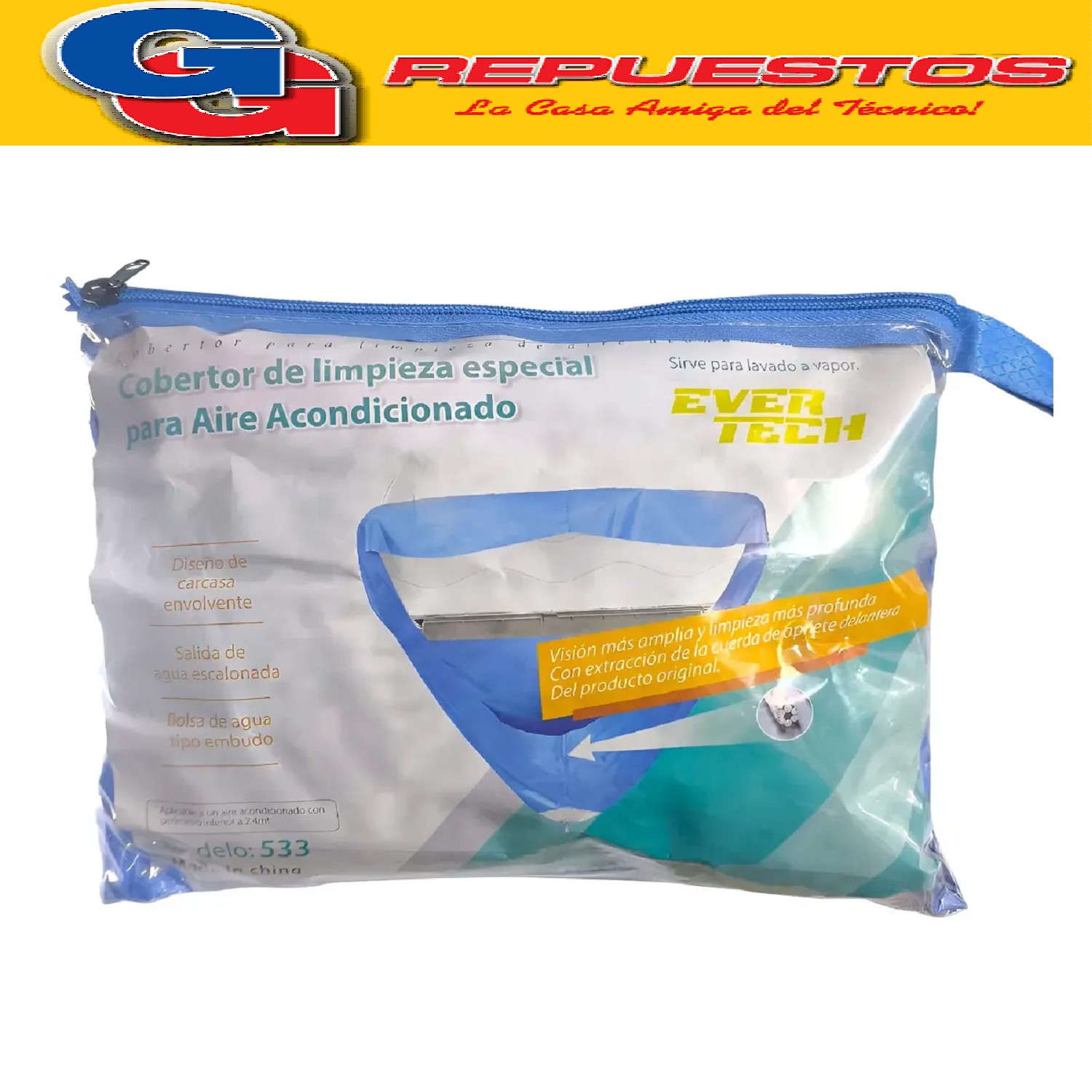 LONA PARA LIMPIEZA CHICA 2250 A 3500 FRIGORIAS EVERTECH  + MANGUERA COBERTOR FUNDA