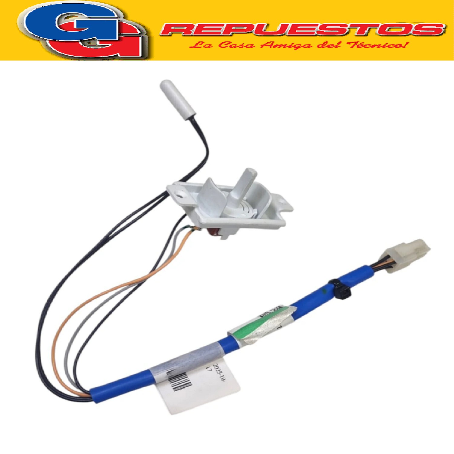 SENSOR/TERMISTOR TEMPERATURA CON POTENCIOMETRO GAFA NO FROST HGNW3900-ELECTROLUX DF3900 NO FROST-
ELECTROLUX INVERTER DI3900 (ORIGINAL) Cod.Origen:
2220484 (ELECTROLUX) A24747001 + Kit 1700000385 SENSOR TEMP. POTENCIOMETRO TH
Produttore: Frimetal S.A.
SENSOR TEMP. POTENCIOMETRO TH modelos HGNW3900 - DI3900