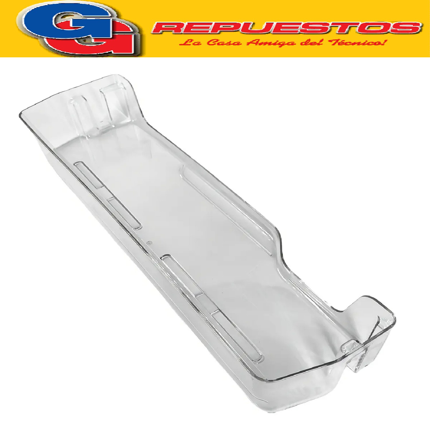 ANAQUEL BALCON ESTANTE DE PUERTA PARA FREEZER GAFA DE 430mm  HGF357AF-HGF367AF-HGF377AF-HGF387AF
(ANAQUEL PUERTA FREEZER MANIJA ESCONDIDA ORIGINAL)NOTA: ESTANTE INFERIOR largo 43cm x alto 7cm x ancho 9cm
Cod.Origen:
2211425 (ELECTROLUX) A98942401 + Kit 1700000871 SC BALCON FREEZER INF B00023 (REEMPLAZO 2410173)
Produttore: Frimetal S.A.
SC BALCON FREEZER INF (freezer) (multiplos 50)