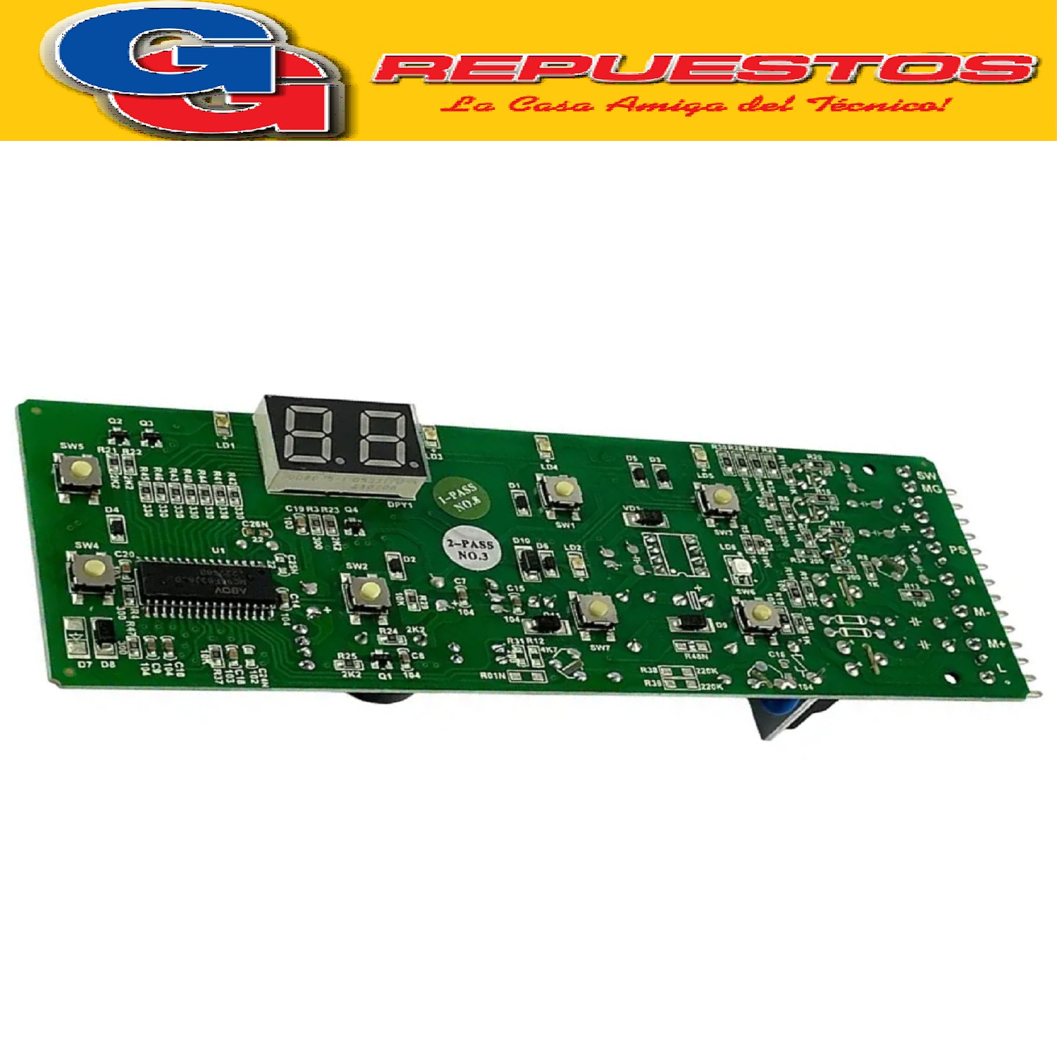PLAQUETA QUALITY LINE PARA LAVARROPAS DREAN CONCEPT FUZZY    TECH V1 FUZZY LOGIC TECH