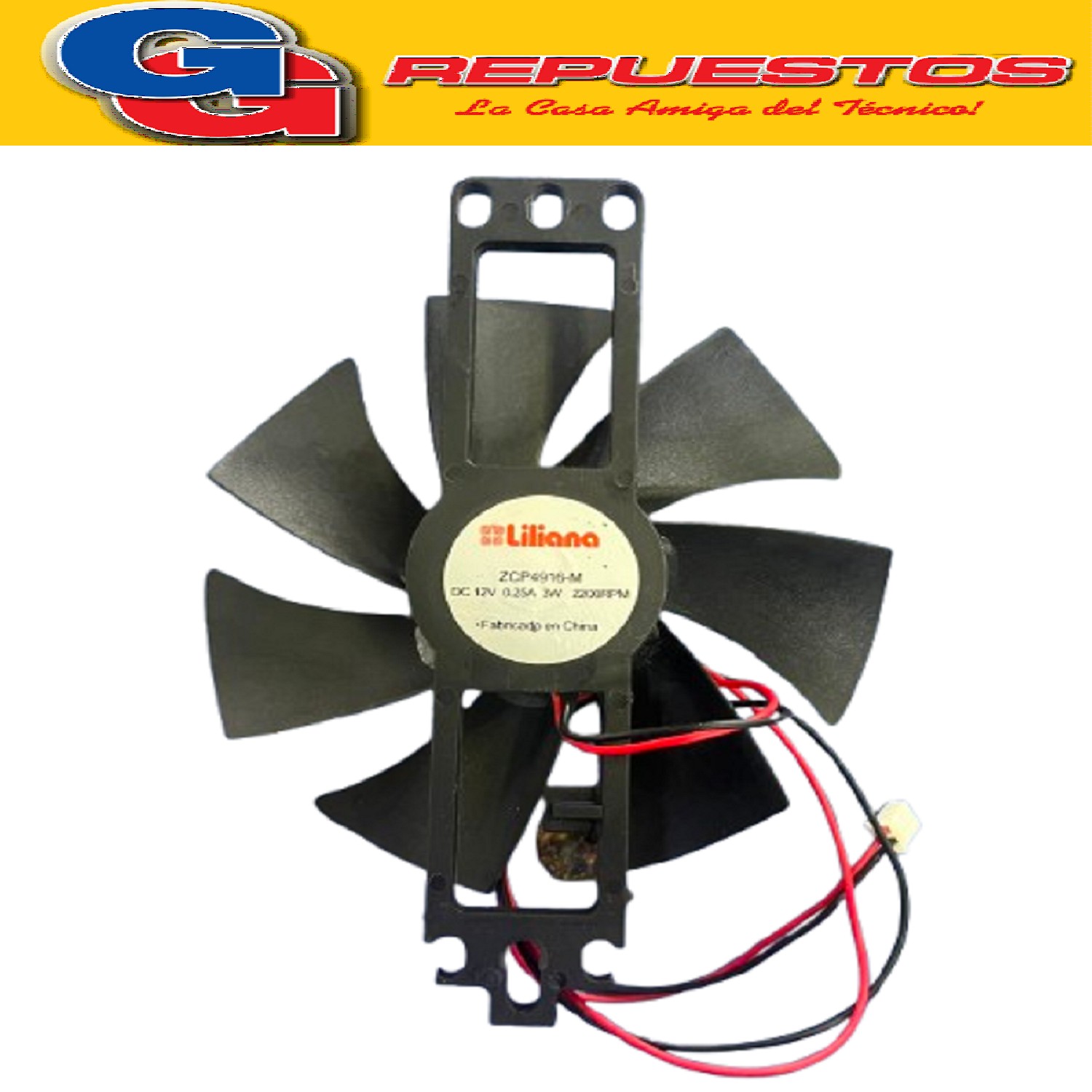 VENTILADOR FORZADOR DE CALOVENTOR LILIANA COMPATIBLE CON LOS MODELOS TF100/ZZCP4952
