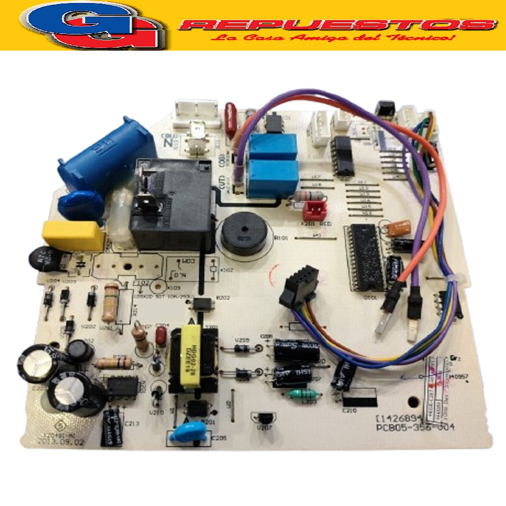 PLAQUETA ORIGINAL AIRE ACONDICIONADO SPLIT (PCB05-356-V04 / 12fc FRIO CALOR