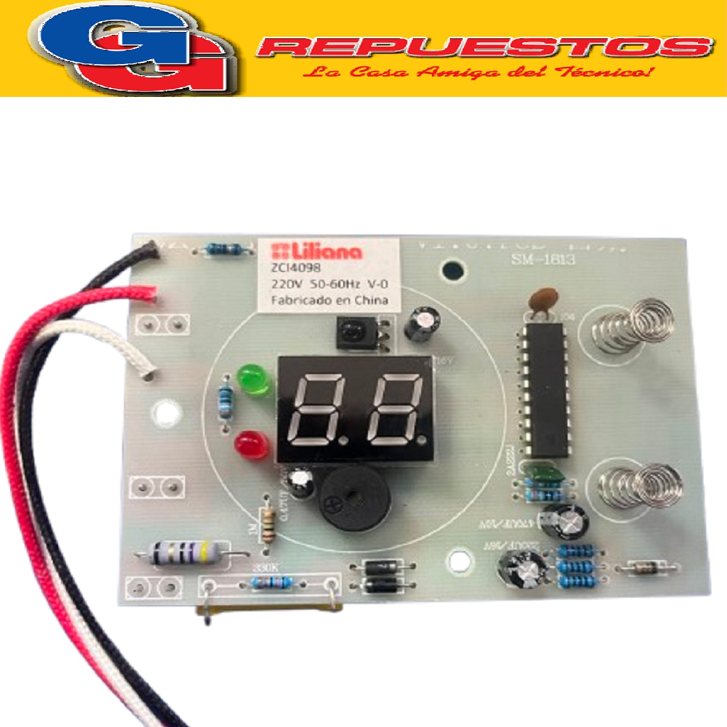 PLAQUETA PARA PANEL RADIANTE DE PARED/TECHO LIIANA  COMPATIB LE CON LOS MODELOS CCP2200 / CCP2203 /ZZCI4098