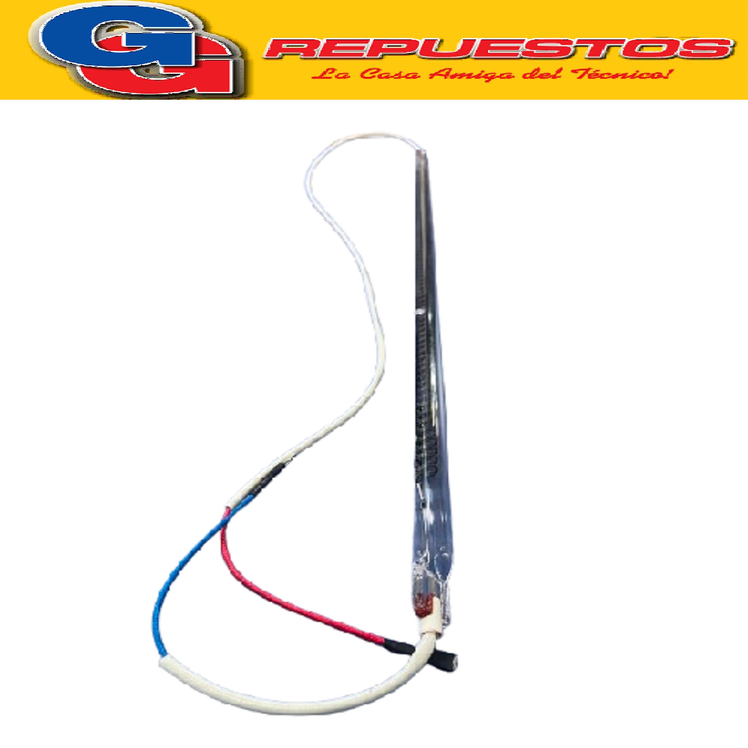 TUBO RESISTENCIA FIBRA CARBONO PARA PANEL RADIANTE LILIANA   18 mm - 230V 2200W - 840 mm