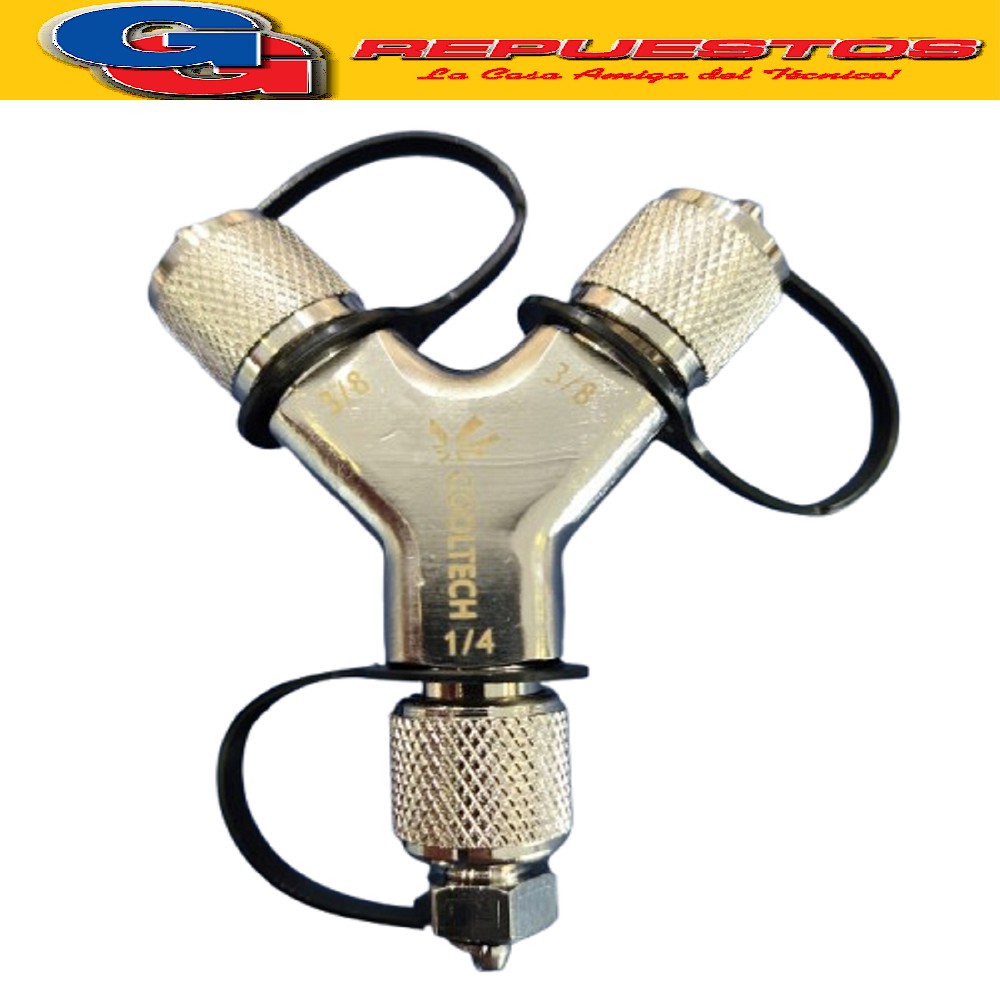 ADAPTADOR CONECTOR EN Y COOLTECH 3/8 FM X 3/8 FM 1/4 FH Y Co oltech 3/8 Fm x 3/8 Fm x 1/4 Fh