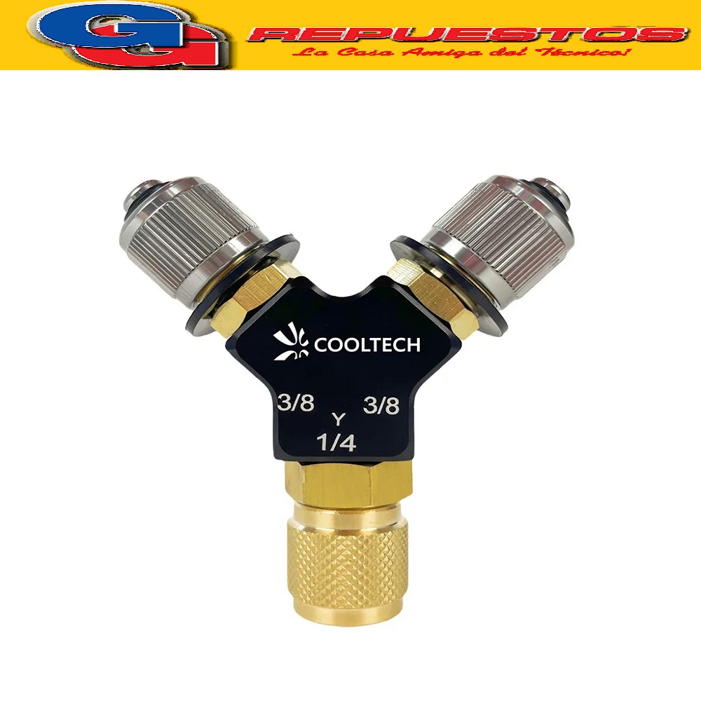 CONEXION EN Y 3/8 X 3/8 X 1/4 PARA BOMBA DE VACIO
