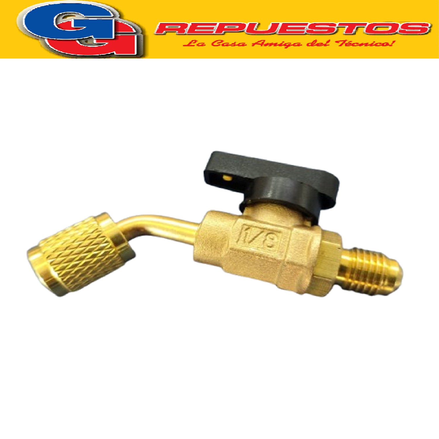 VALVULA BOLA COOLTECH CON CAÑO 1/4 M X 1/4 H LLAVE GLOBO