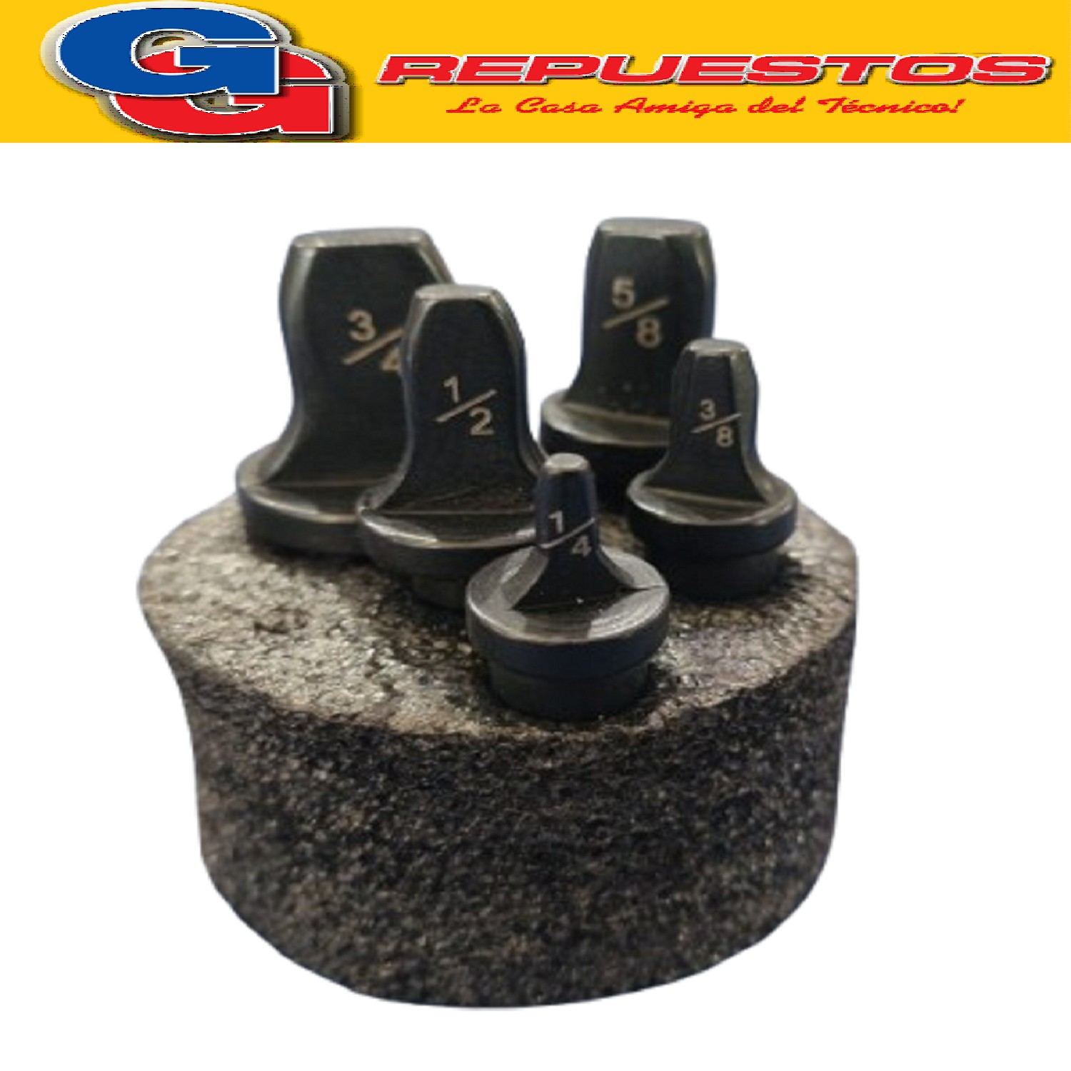 JUEGO DE PUNTAS DE PESTAÑADORA 1/4 3/8 1/2 5/8 3/4 COOLTECH  PARA TALADRO DE MANO HACER LA PESTAÑA EN EL CAÑO DE COBRE O ALUMINIO