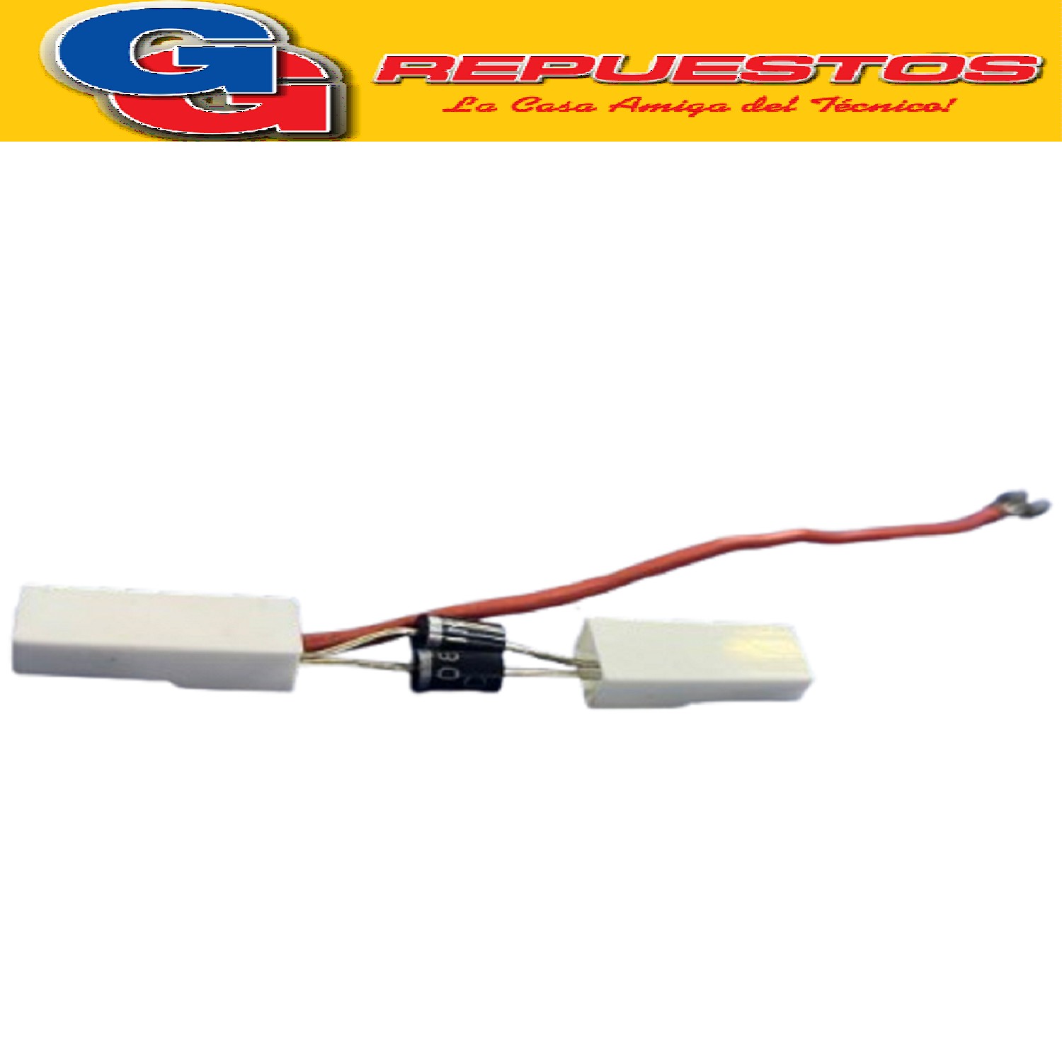CHICOTE CON DIODO IN5408 PARA ESTUFA/CALEFACTOR LILIANA COMP ATIBLE CON LOS MODELOS CV027 / CVWB01 / CVWB04 /ZZCV3254-B