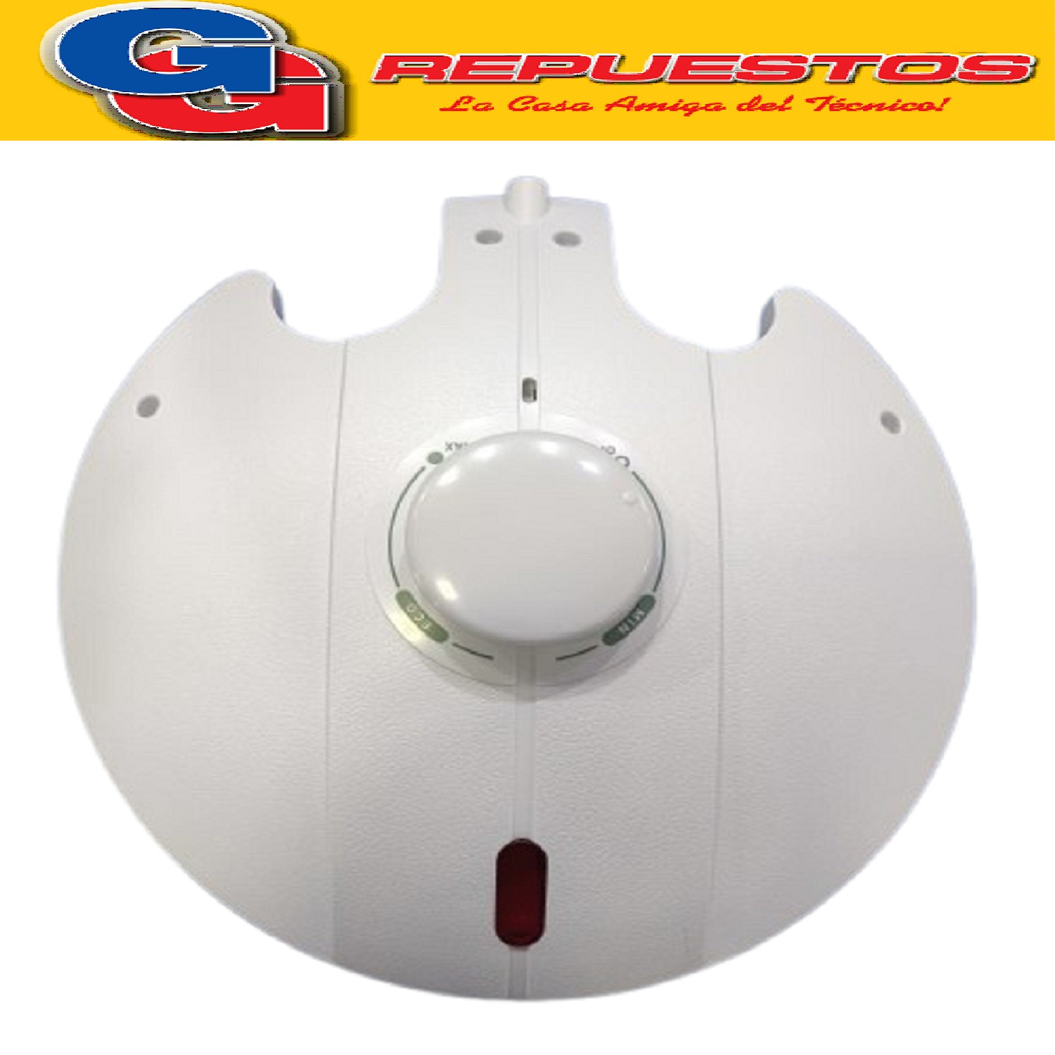 CARCASA INFERIOR CON TERMOSTATO Y PILOTO PARA TERMOTANQUE LI LIANA DE 30 LTS COMPATIBLE CON LOS MODELOS TV830 / TV850 / TV880 / TV810 /ZZCC4560