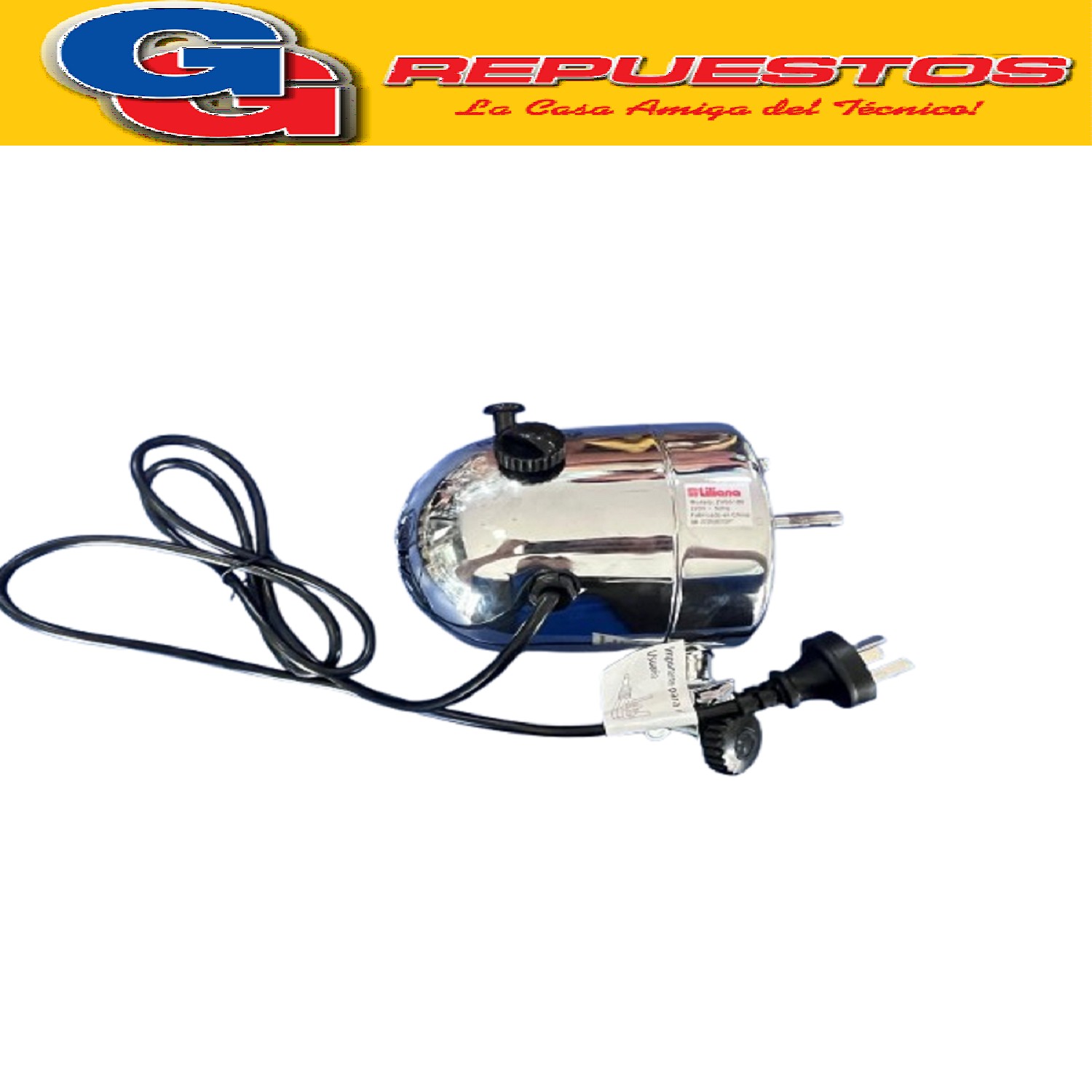 MOTOR PARA VENTILADOR DE MESA LILIANA COMPATIBLE CON LOS MOD ELOS  VSOR12 / ZZVB5186 CON EJE DE 8MM