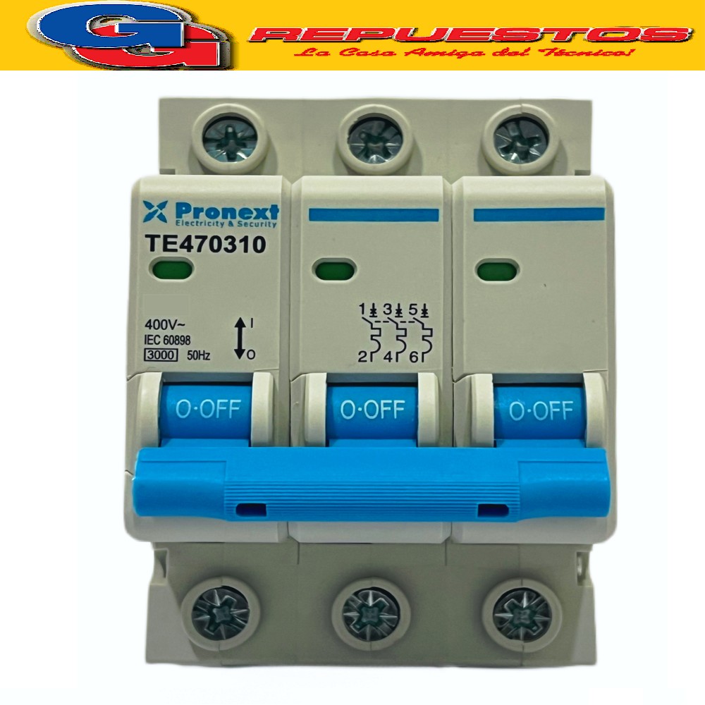 LLAVE TERMICA 3 X 25A TRIPOLAR PRONEXT